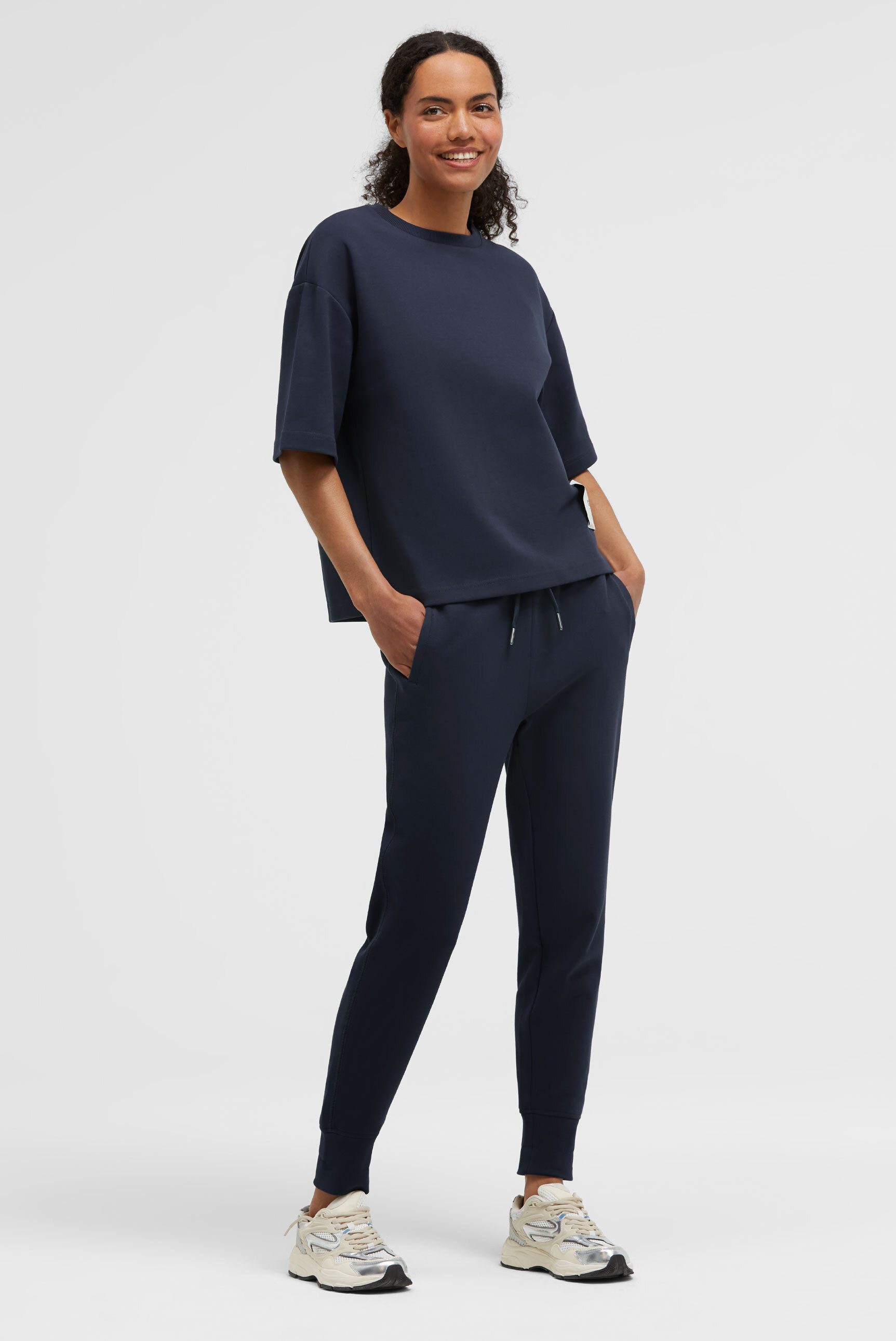 SENSES.THE LABEL Schlupfhose mit Elastikbund und Kordel