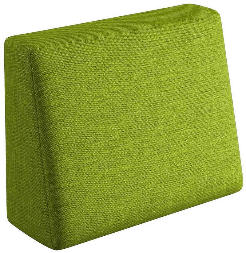 sunnypillow Rückenkissen Palettenkissen mit abnehmbarem Bezug Seitenkissen 60x40x20/10cm, Grün