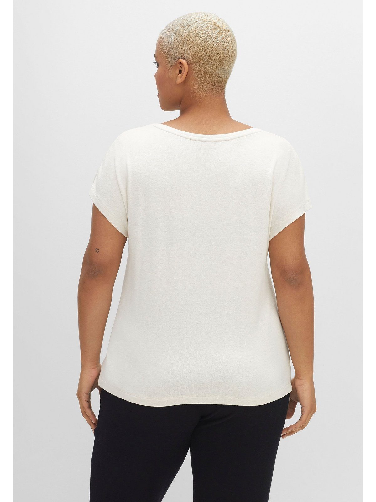 sheego by Joe Browns T-Shirt Große Größen mit Soft-Touch in Feinstrick-Optik | T-Shirts