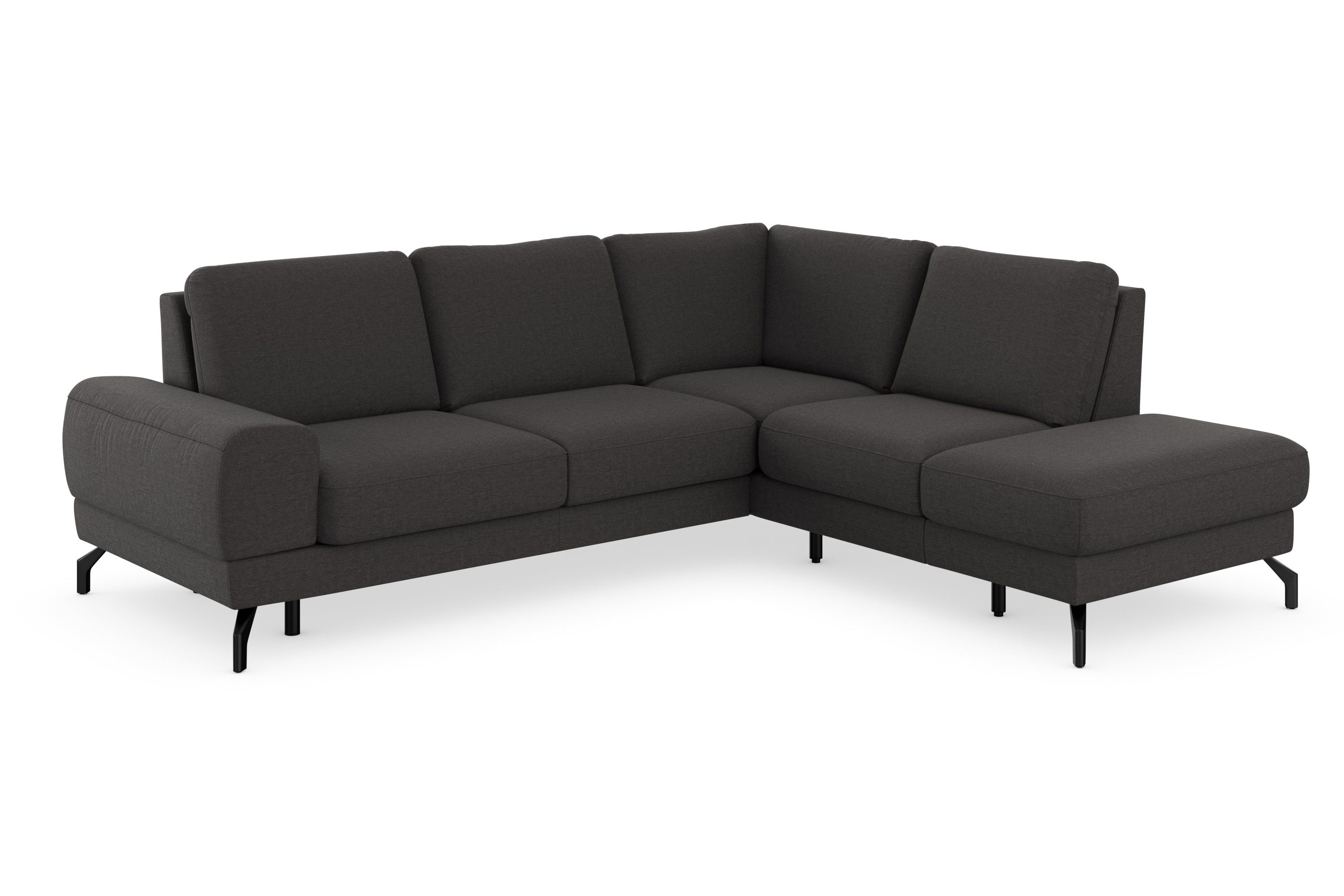 sit&more Ecksofa inklusive Sitzhöhe und Cinturo, 45 cm Federkern, Sitztiefenverstellung