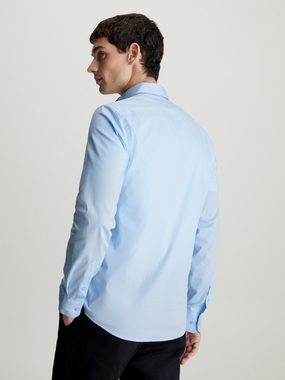 Calvin Klein Businesshemd STRETCH POPLIN SLIM SHIRT mit Calvin Klein Logo auf der Brust