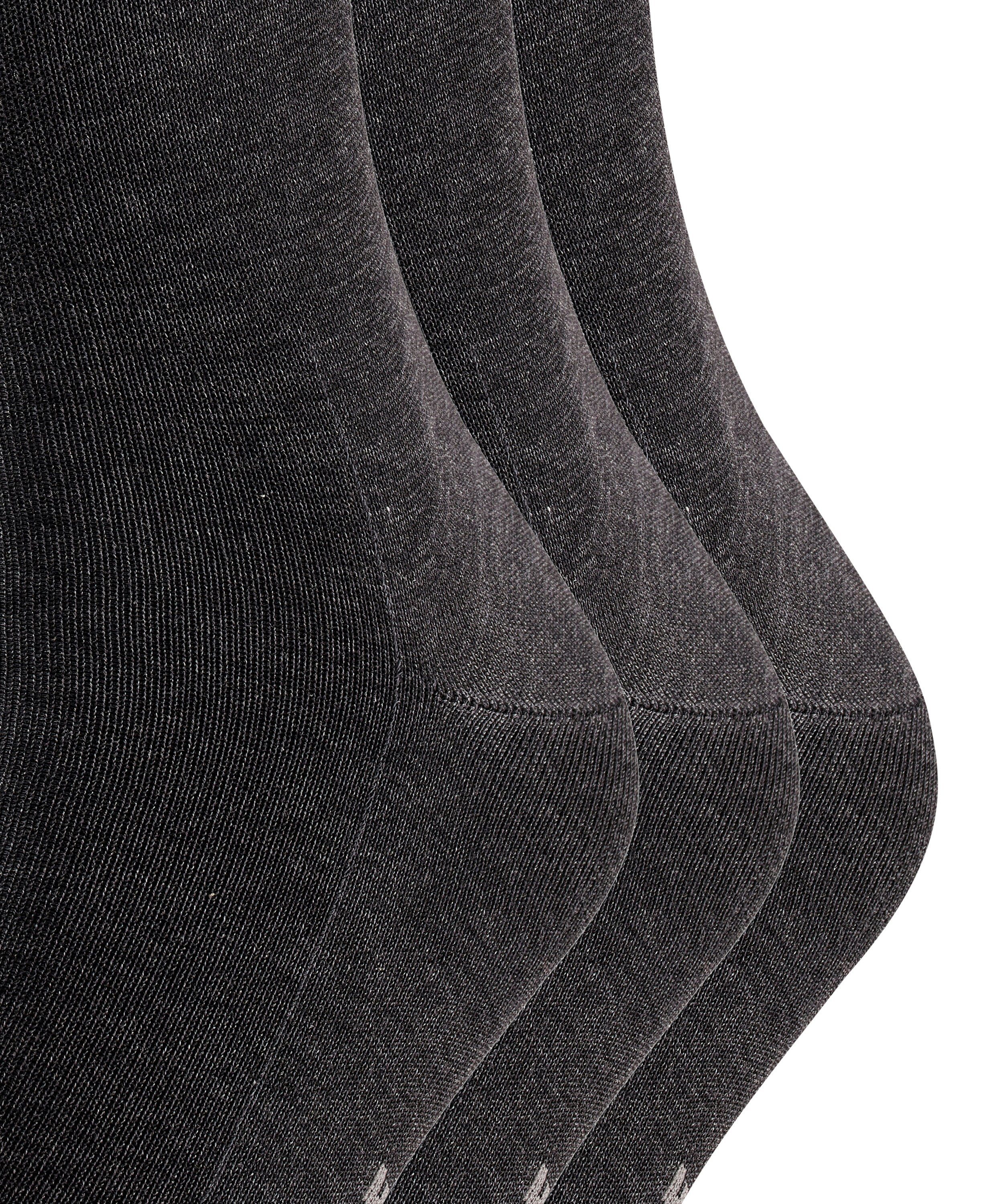 anthracite mel. Socken (3-Paar) Tiago 3-Pack FALKE (3095)