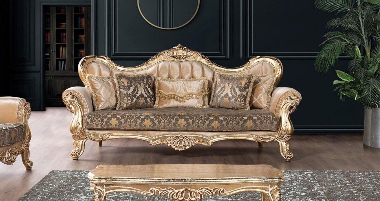 JVmoebel Sofa, Sofa 3 Sitzer Neu Dreisitzer Sitz Klassische Sofas Luxus Textil Couch