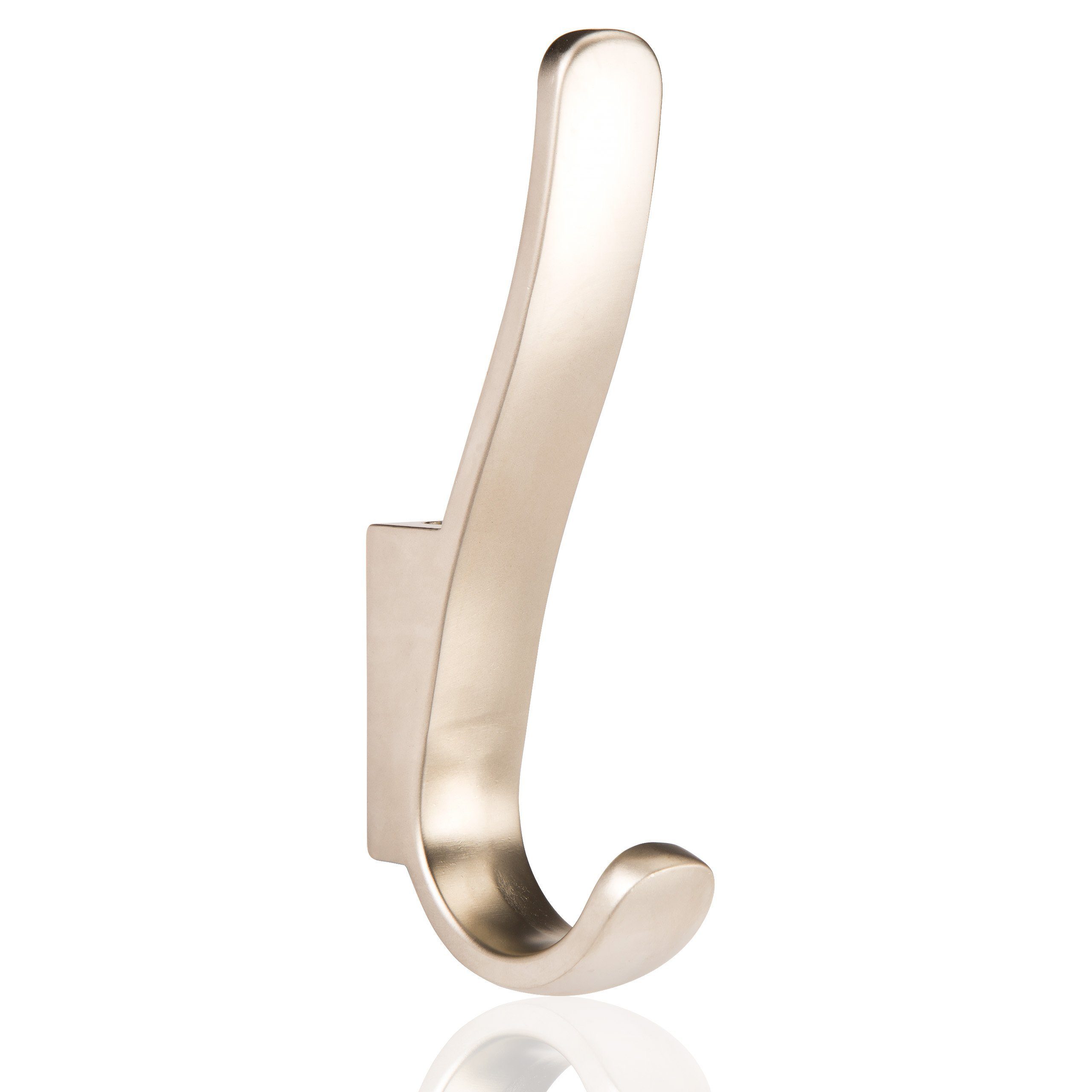 SO-TECH® Garderobenhaken Kleiderhaken NINA Bohrlochabstand 16 mm inkl. Schrauben, Edelstahloptik matt