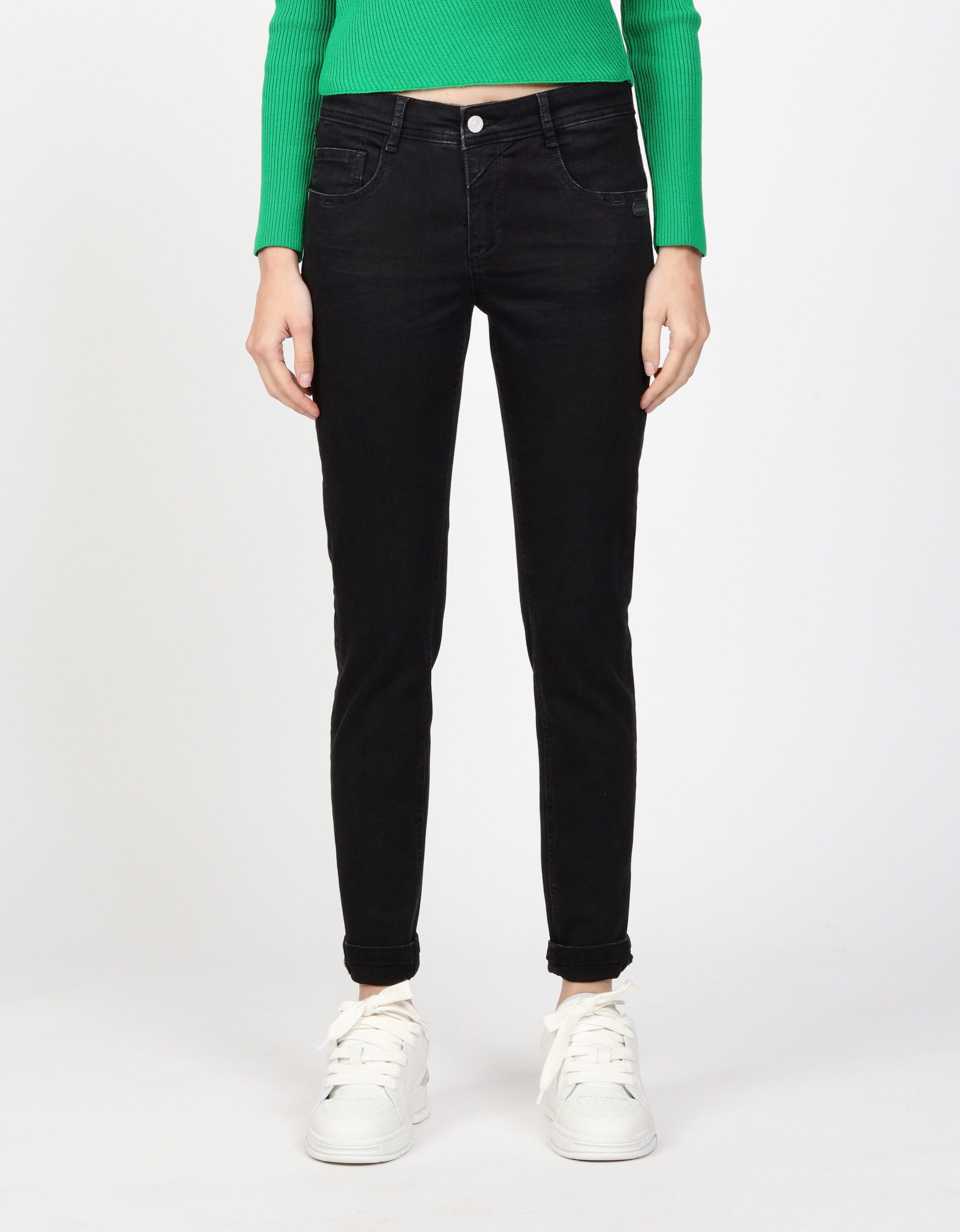 GANG Relax-fit-Jeans 94AMELIE mit Used-Effekten günstig online kaufen