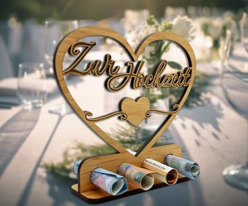 KS Laserdesign Spardose Hochzeitsgeschenke Geldgeschenke für Brautpaar, Hochzeit, Verpackung, Laserzuschnitt
