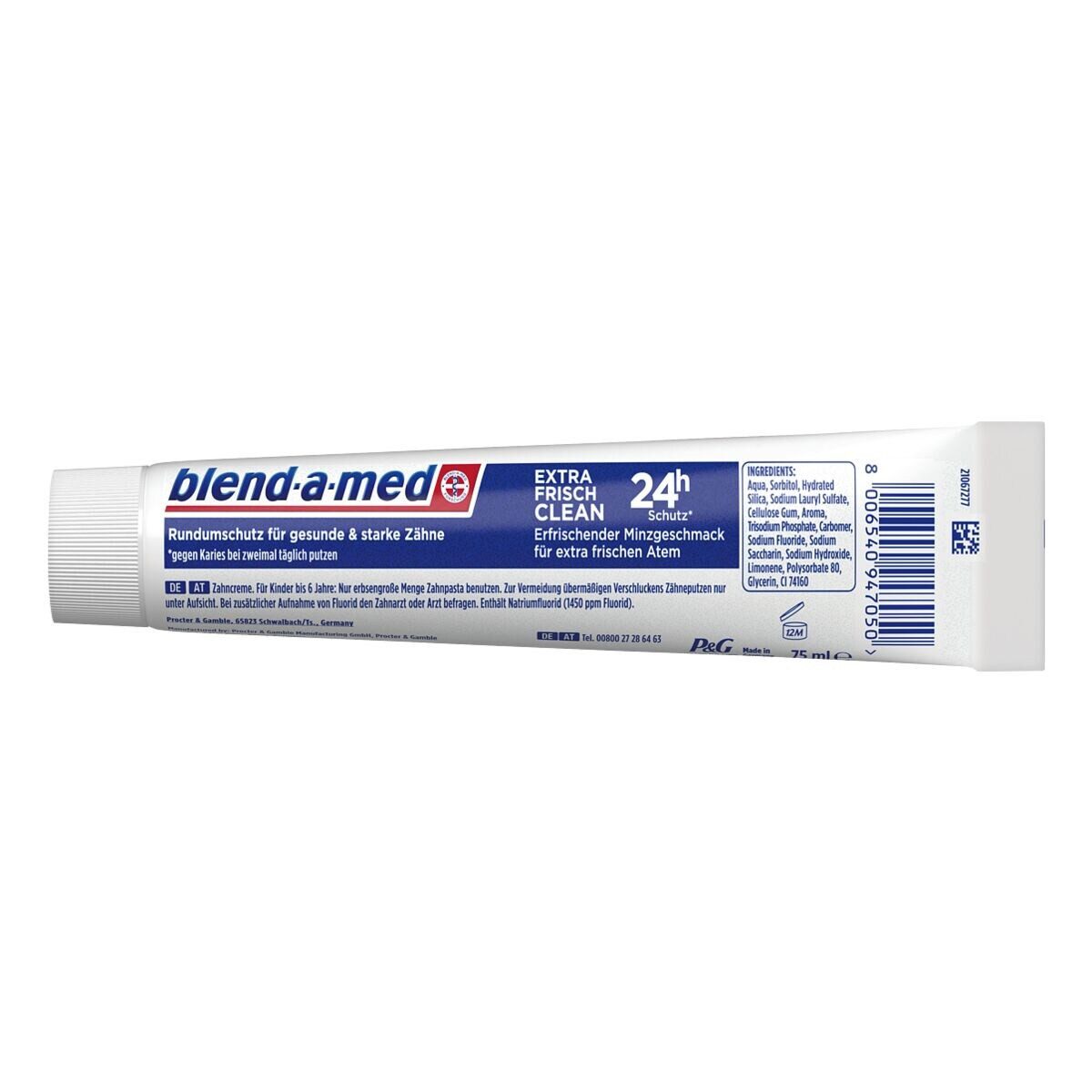 blend-a-med Zahnpasta Extra Frisch Clean, für ein intensives Frischegefühl, 75 ml