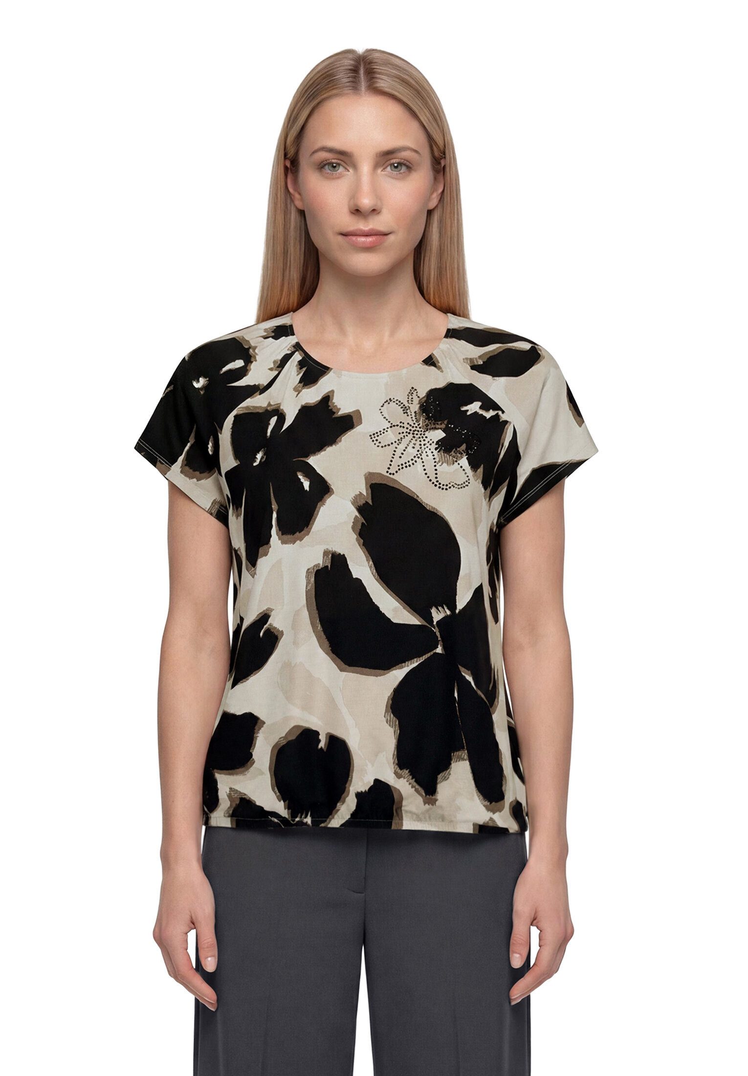 Betty Barclay Kurzarmshirt Damen mit Gummizug (1-tlg)