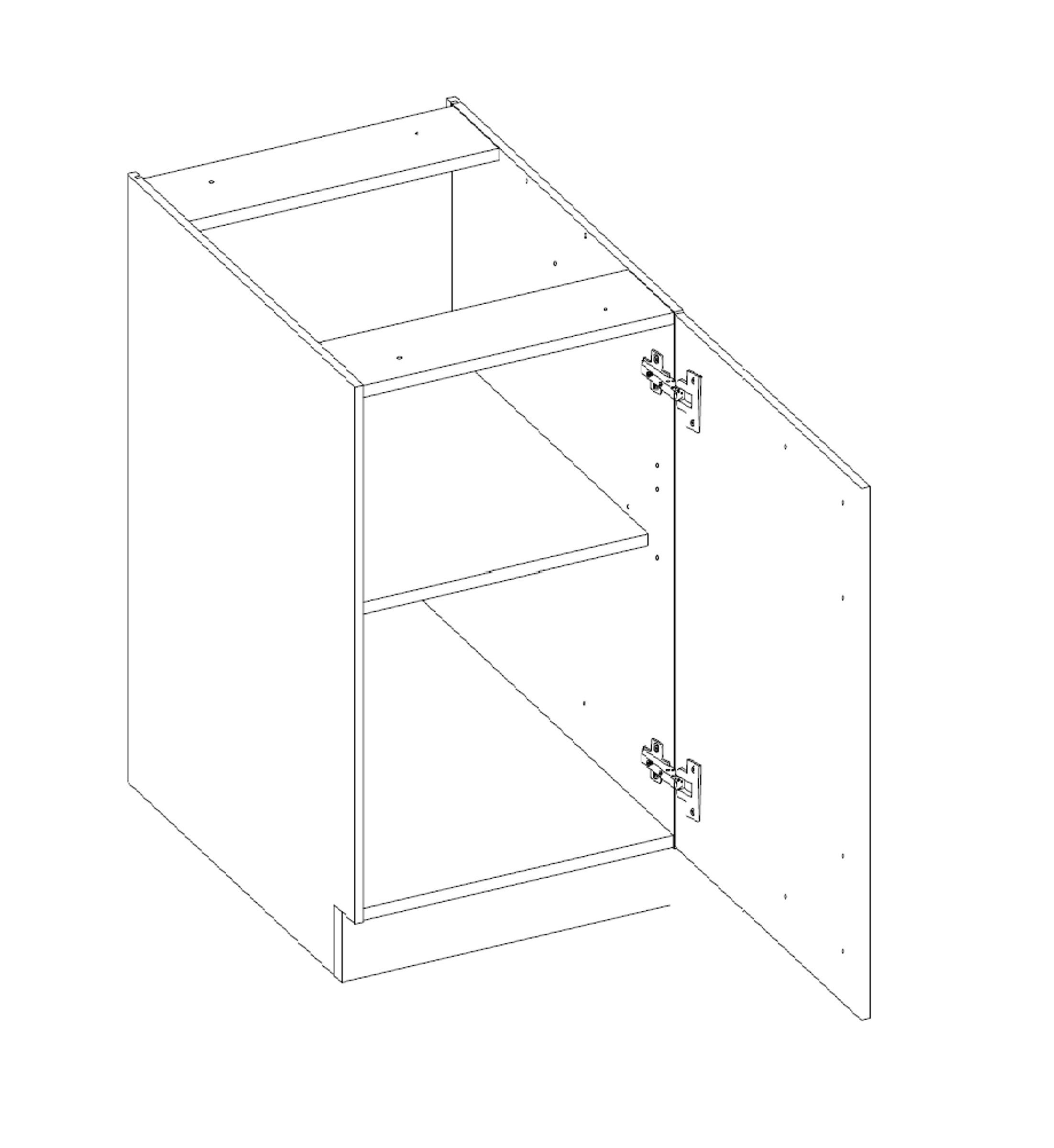 Küchen-Preisbombe Unterschrank 40 cm Küche Stilo günstig online kaufen