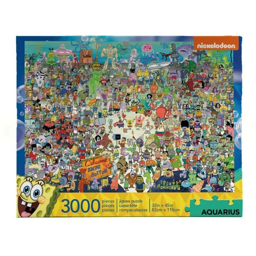 Aquarius Puzzle SpongeBob Puzzle Bikini Bottom (3000 Teile), Puzzleteile
