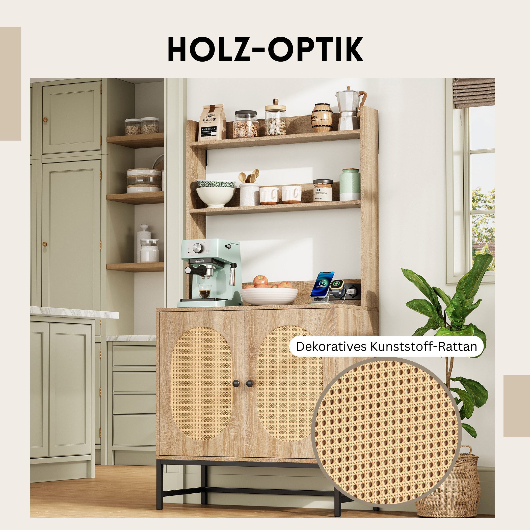 SeedWave Buffet Mehrzweckschrank Küchenbuffet Beistellschrank mit günstig online kaufen