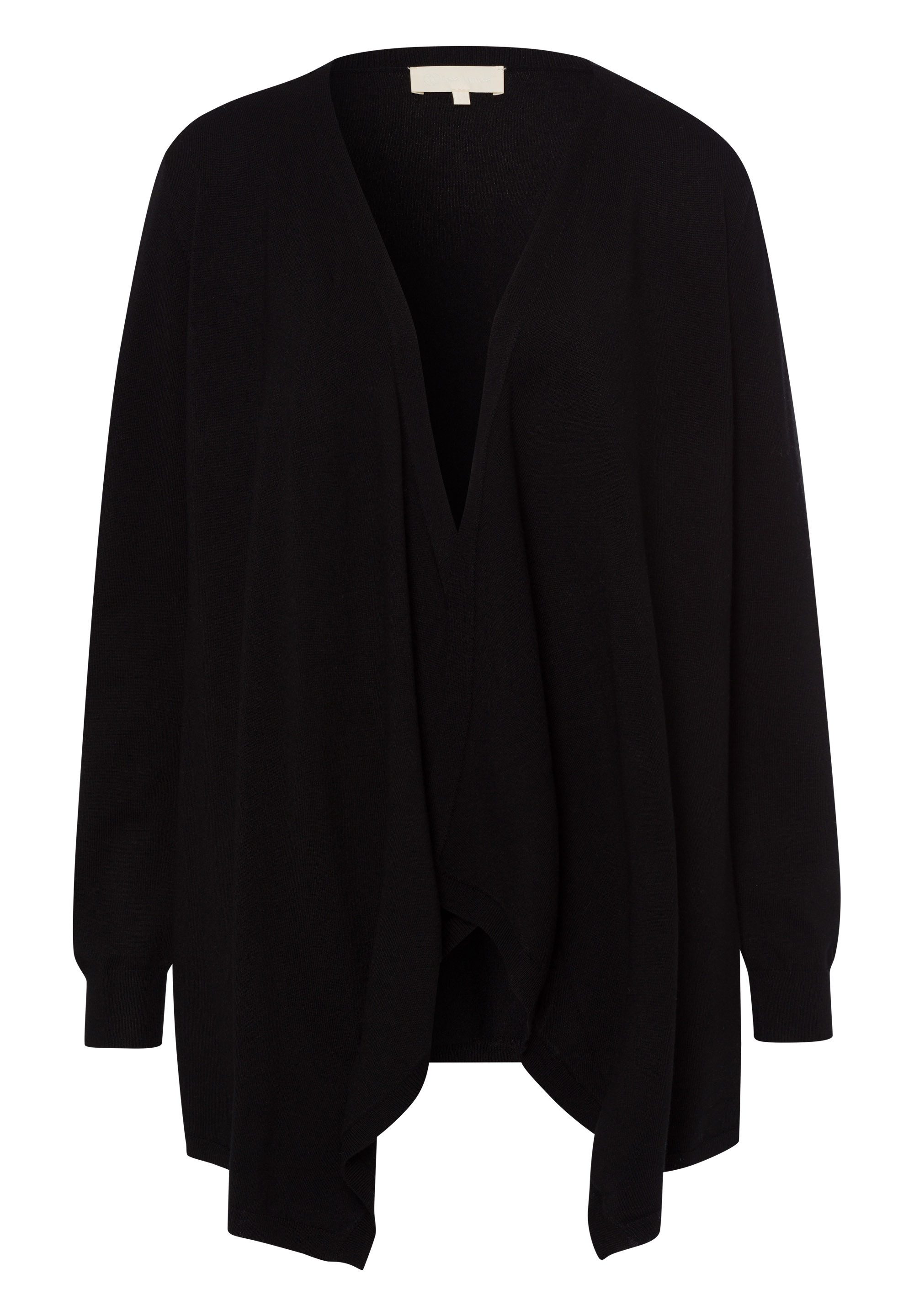 Les Lunes Strickjacke Liia Elegant, Wasserfallausschnitt, günstig online kaufen