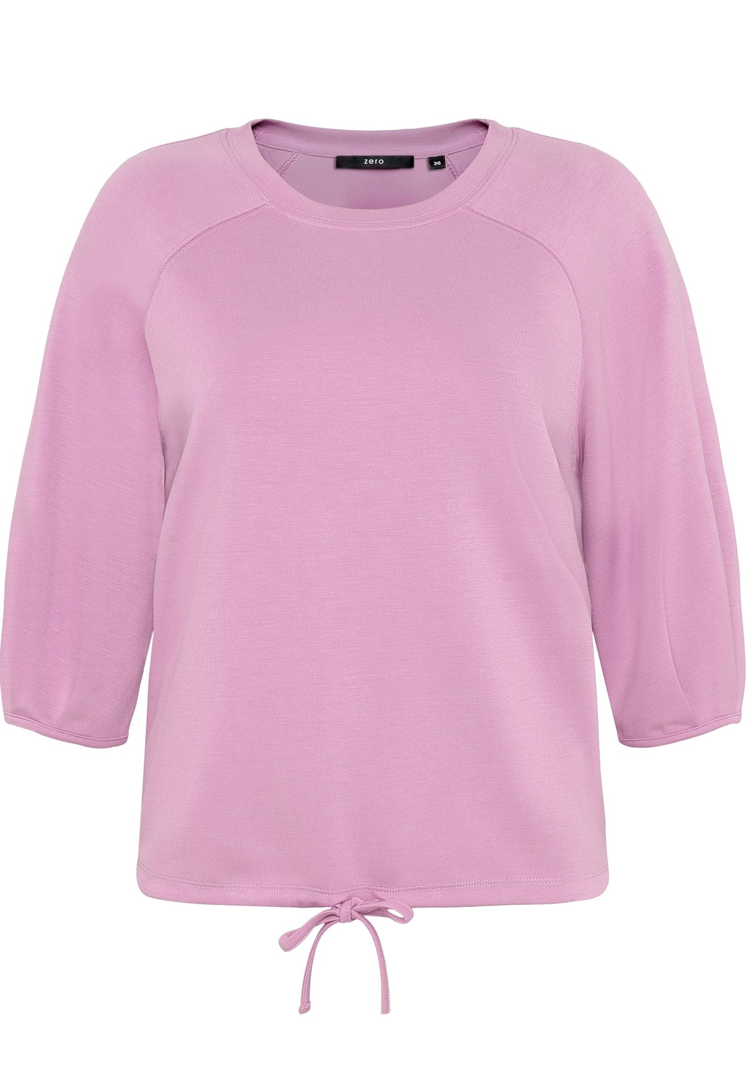 Zero Kurzarmshirt Damen unifarben (1-tlg) Falten günstig online kaufen