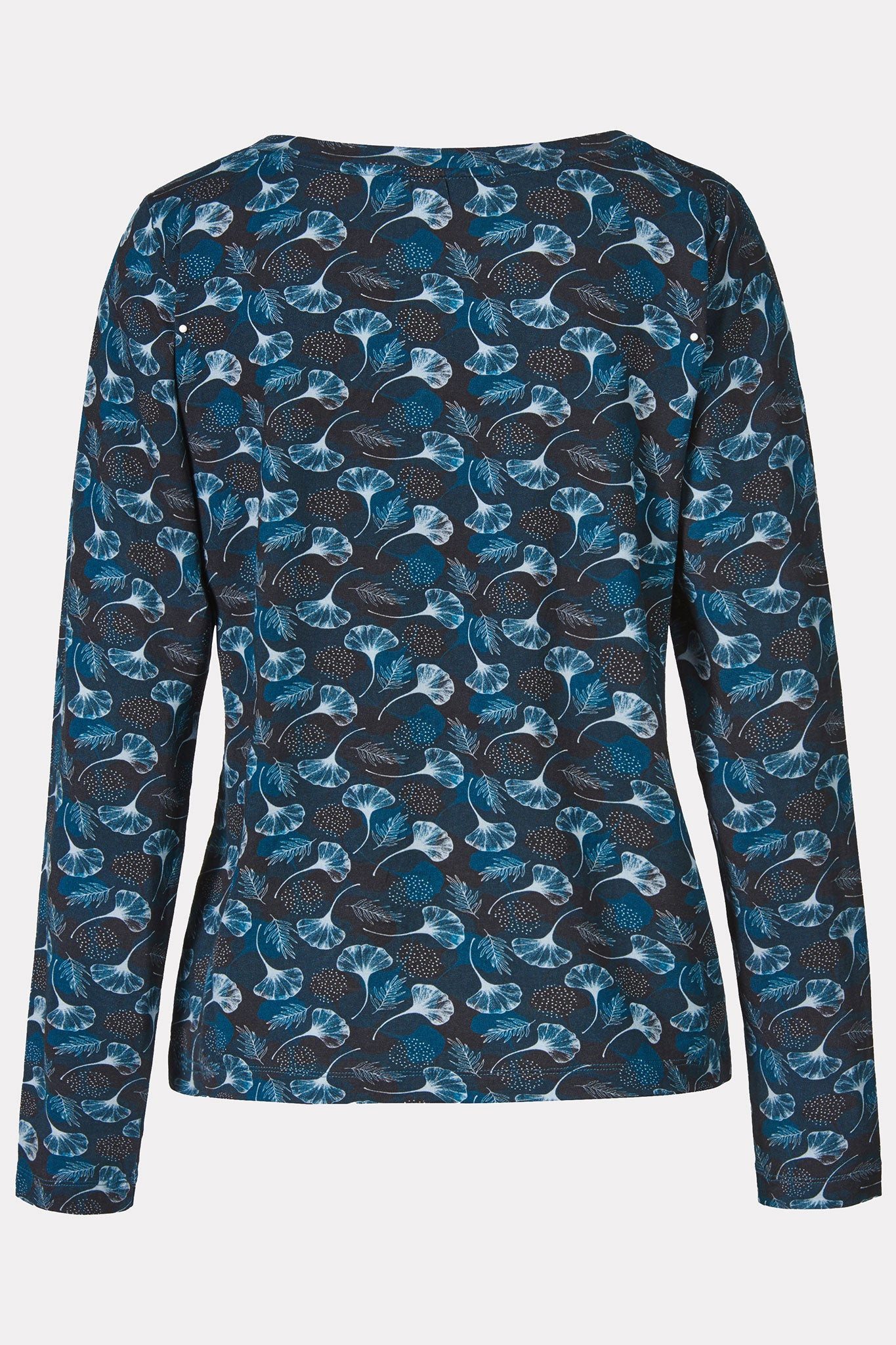 Himalaya Clothing Langarmshirt Damen Oberteil mit floralem Allover-Print - günstig online kaufen
