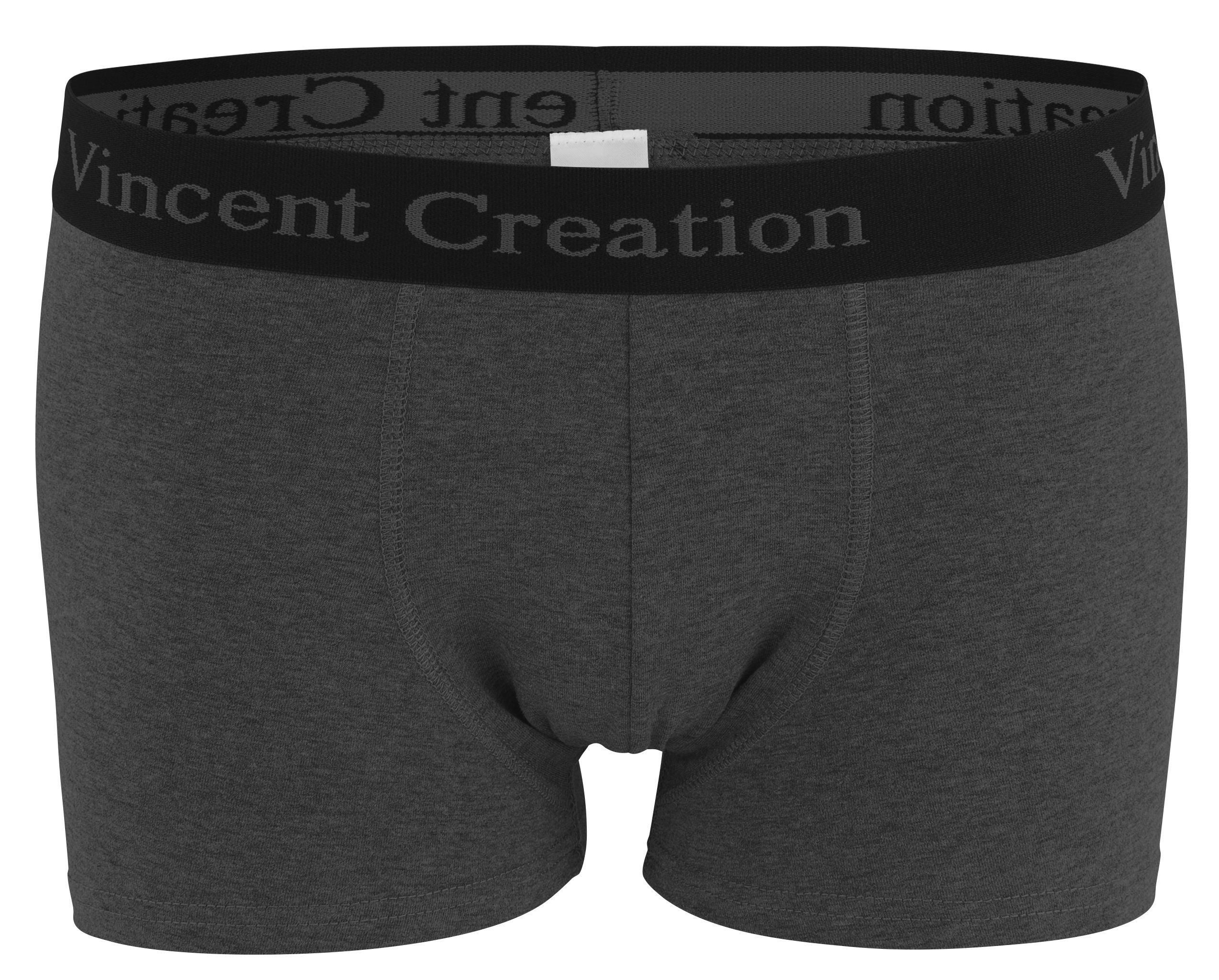 angenehm Baumwollmix Creation® stretchiger Boxershorts (6-St) schwarz/grau/marine Vincent