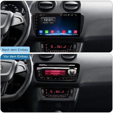 GABITECH 9 Zoll Android 13 Autoradio GPS Navi für Seat Ibiza 2008-2015 Autoradio