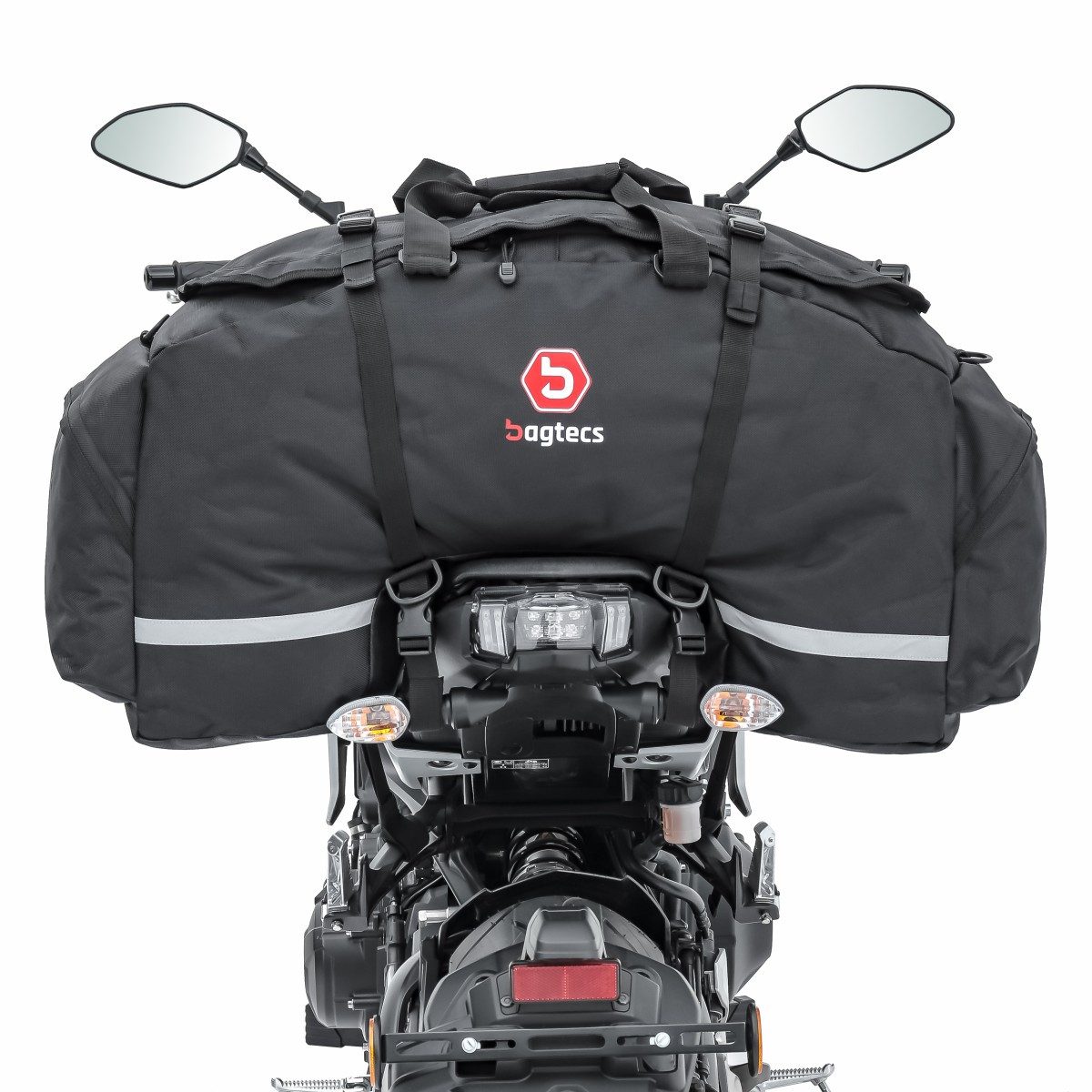 Bagtecs Reisetasche Hecktasche für Motorrad / Soziustasche # SX80 schwarz 70L