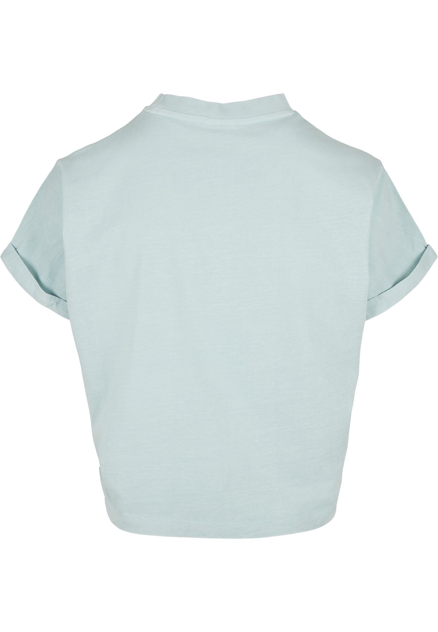URBAN Cut seablue Dye Short Pigment On Sleeve Damen CLASSICS (1-tlg) Ladies Tee Strandshirt