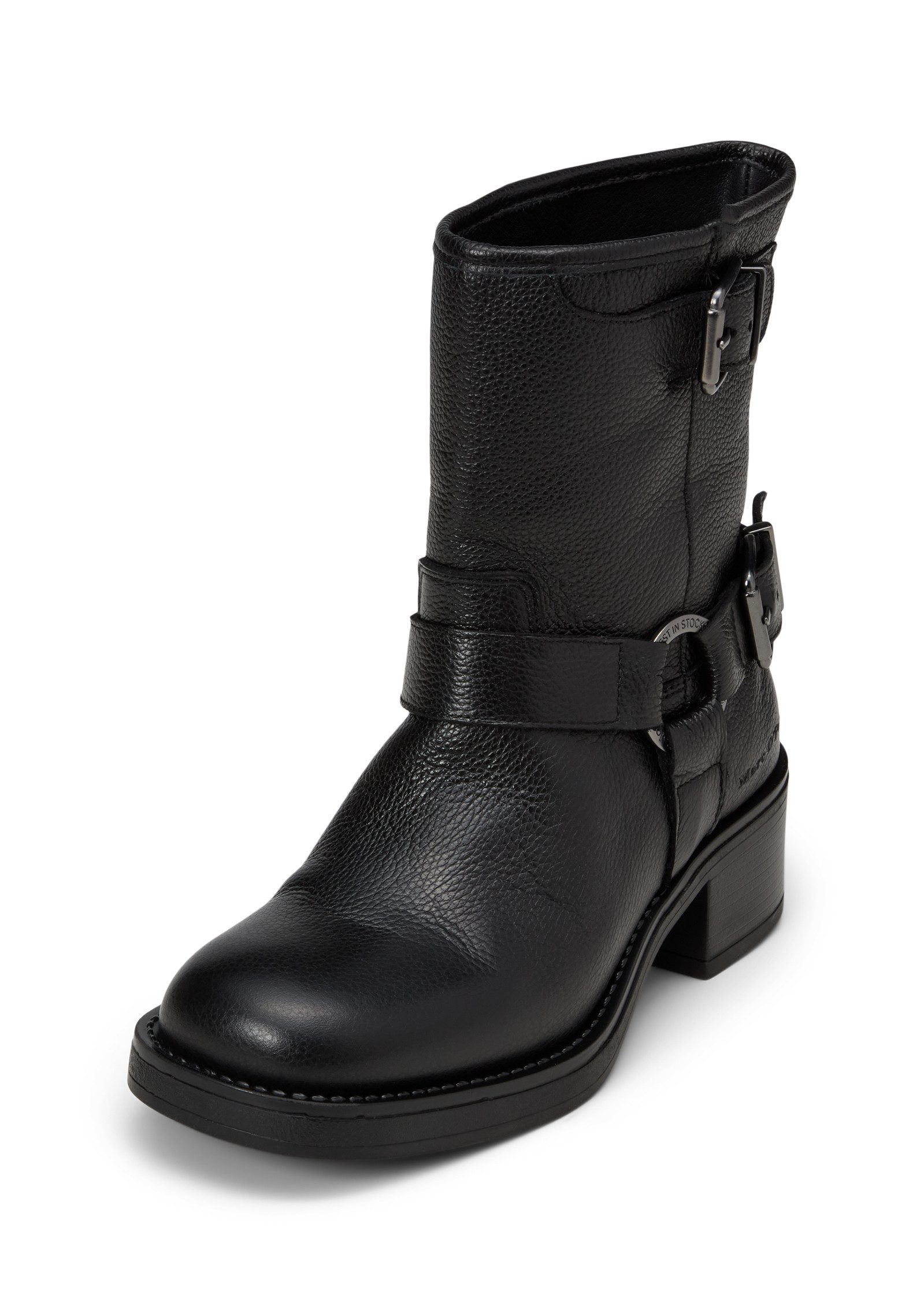 Marc O'Polo aus fein strukturiertem Rindleder Stiefelette