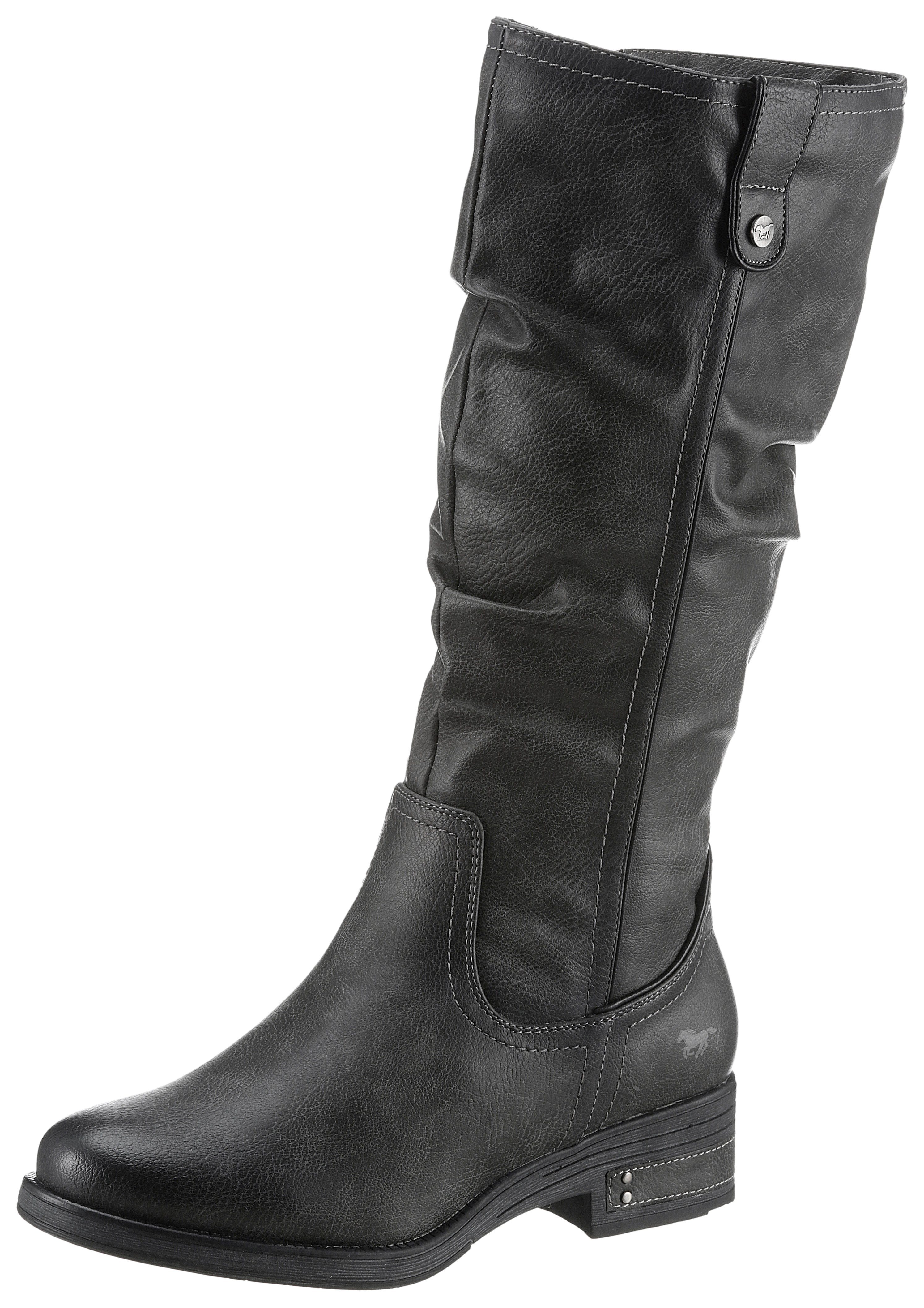 Mustang Shoes Winterstiefel mit Raffungen am slouchy Schaft