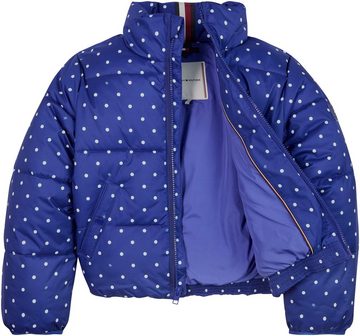 Tommy Hilfiger Winterjacke ALLOVER PRINTED PUFFER JACKET Kinder Kids Junior MiniMe,mit allover Tupfendessin