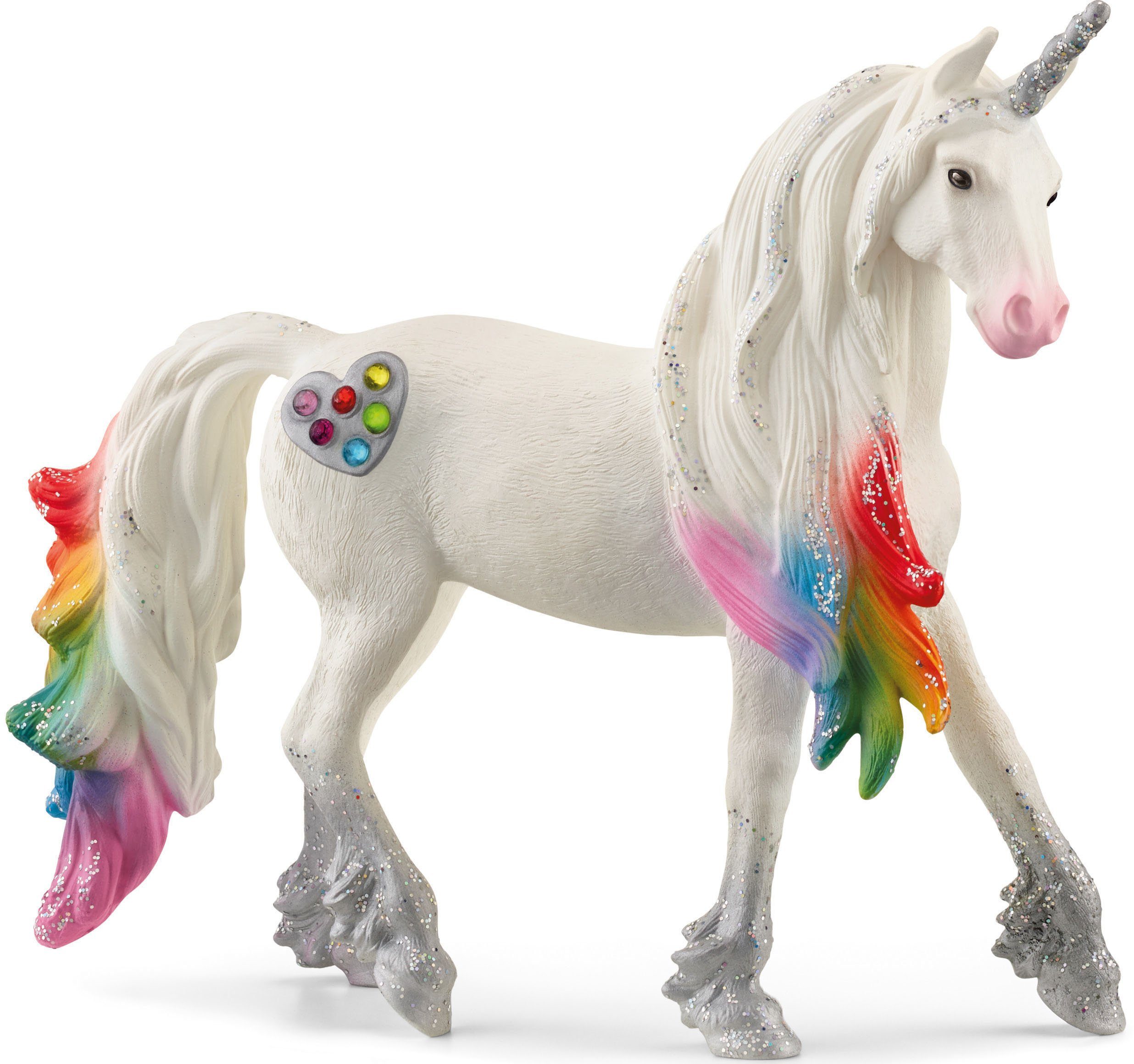 Schleich® Spielfigur BAYALA®, Regenbogeneinhorn Hengst (70725)