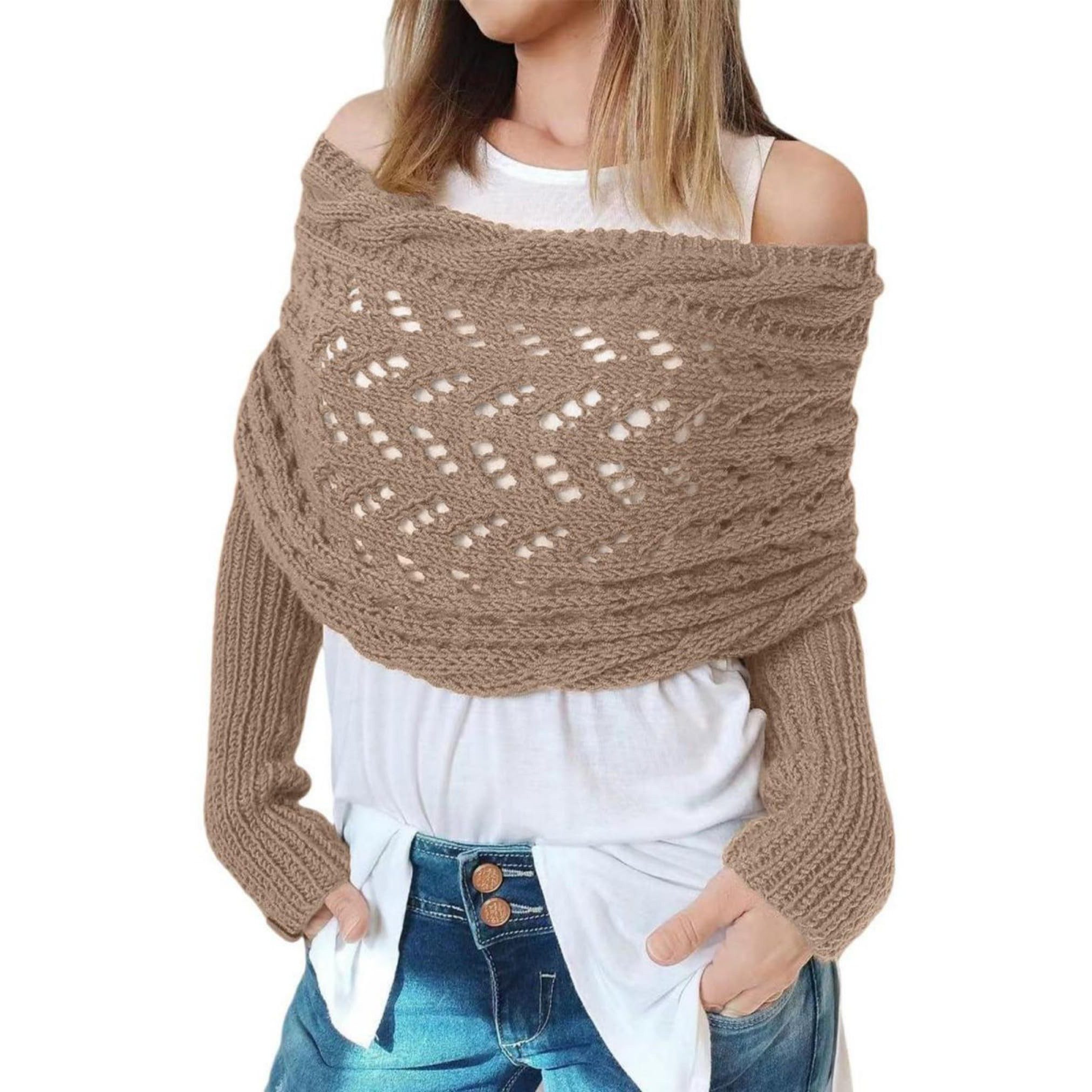 RWEUOQ Schal Schal Mit ärmeln für günstig online kaufen