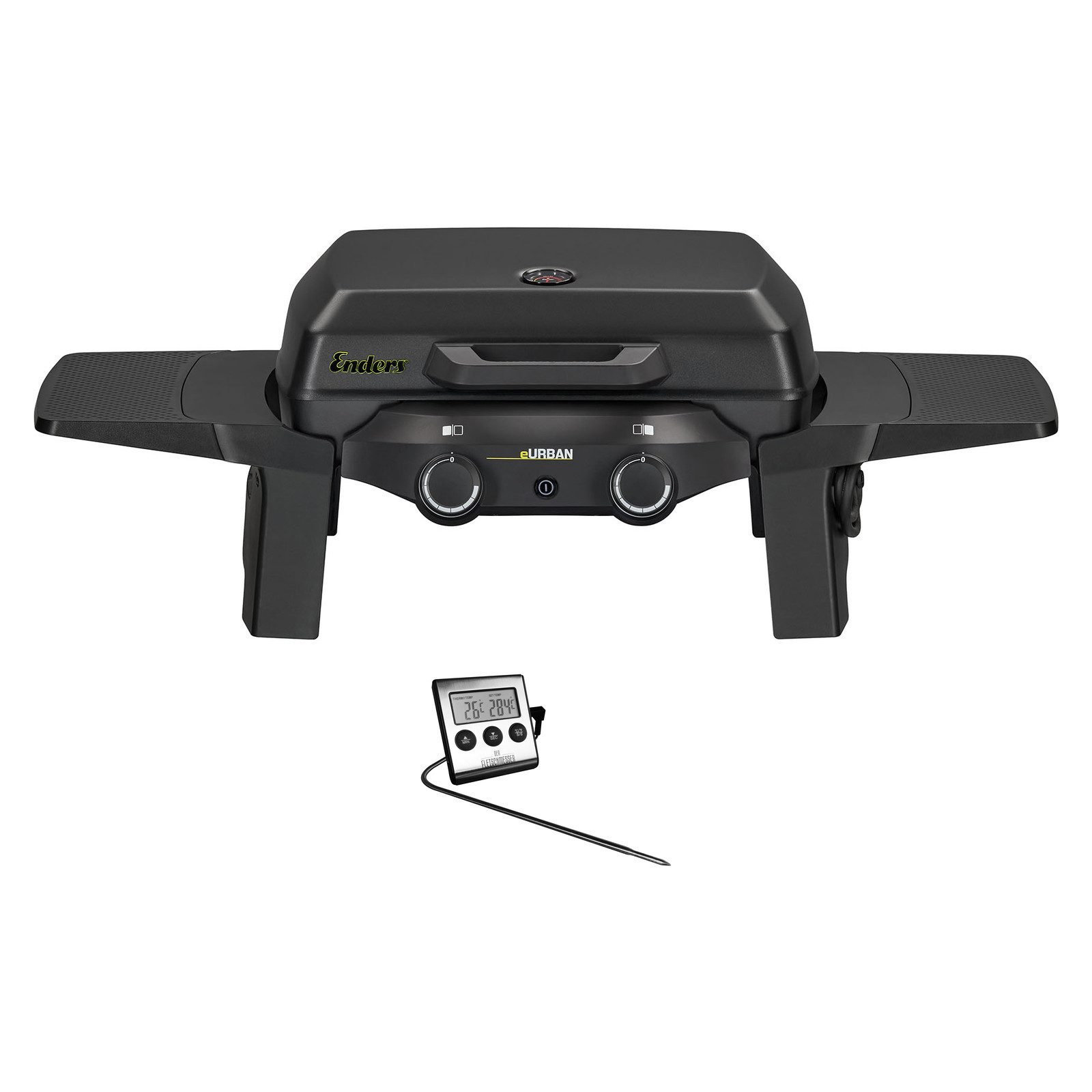 Enders® Elektrogrill Mobiler Elektrogrill eUrban 2 Tischgrill Campinggrill mit Thermometer