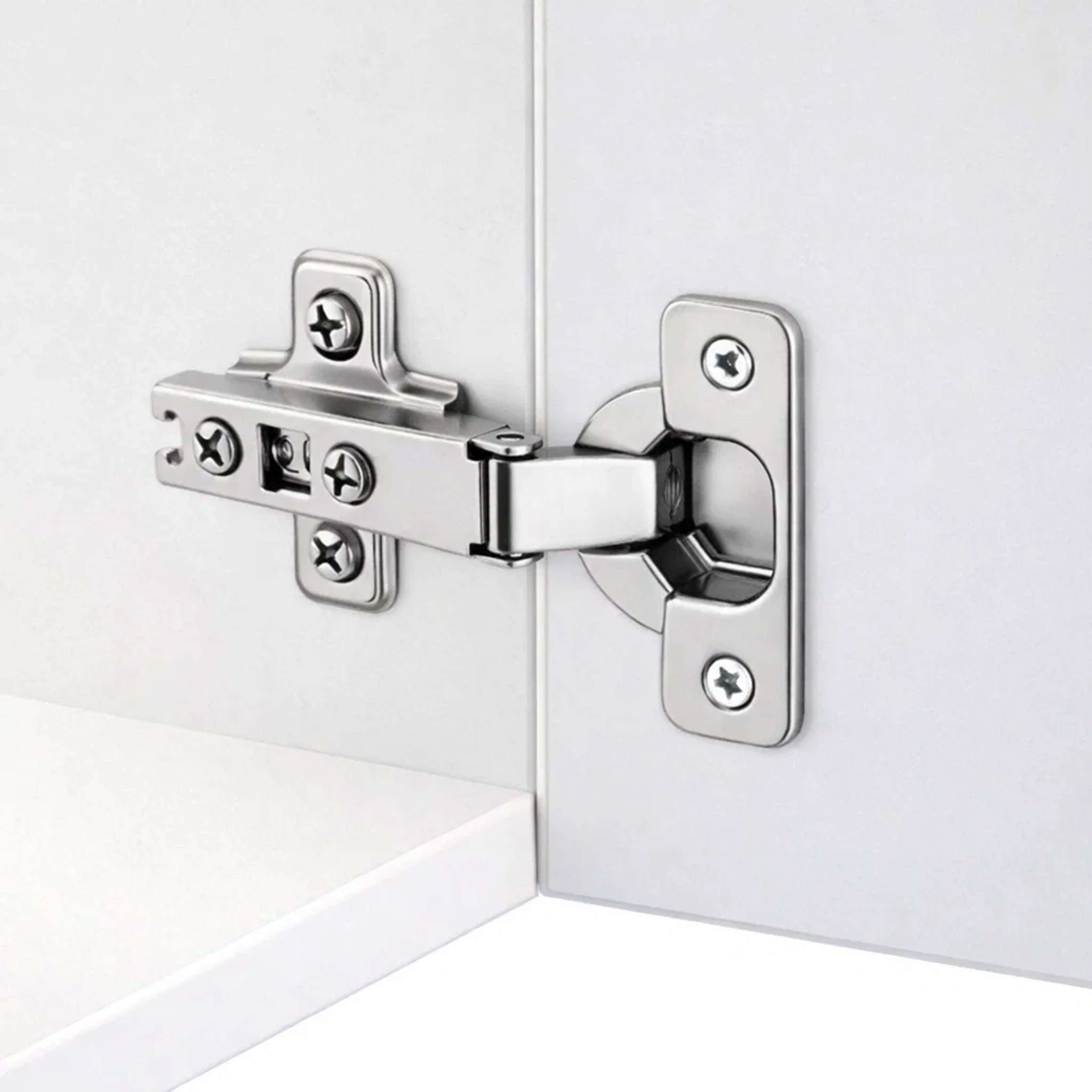 Jungengel Schrankeinsatz 2er Set Möbelscharnier Topfscharnier Schrankscharnier für Küchenmöbel (Set, 2 St), stabile Metallkonstruktion, für Schranktüren und Möbelklappen geeignet