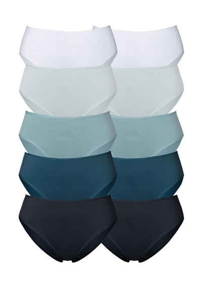 petite fleur Jazz-Pants Slips (10er-Pack) in frischen Uni-Farben