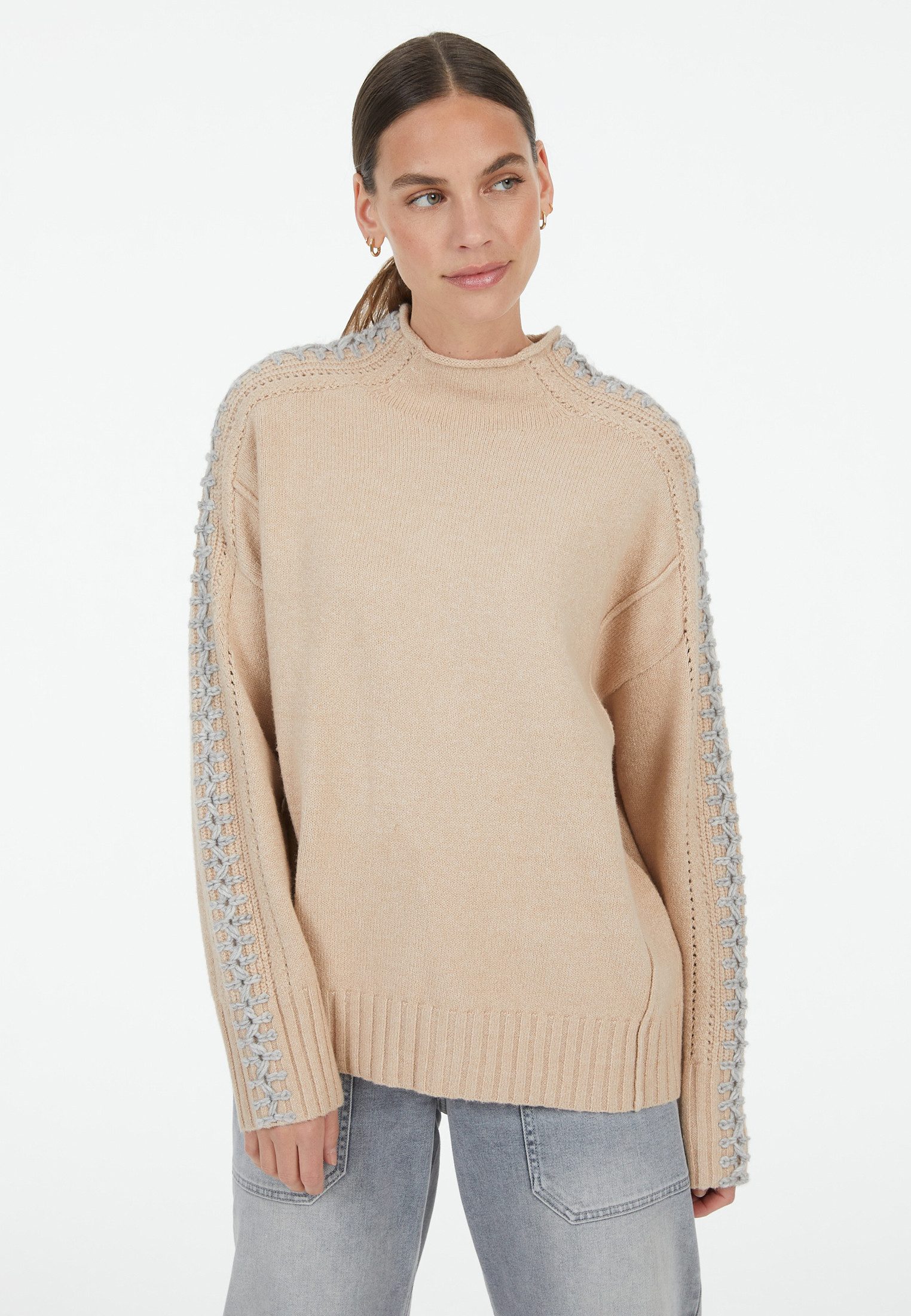 MARC AUREL Stehkragenpullover