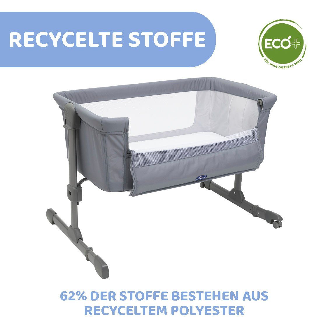 Chicco Beistellbett next2me essential, stone, Bezug günstig online kaufen
