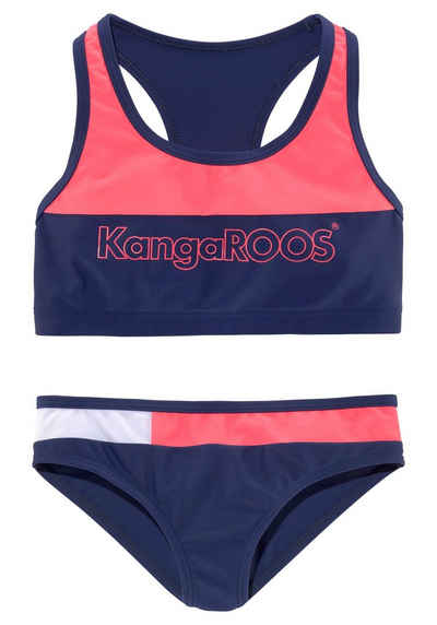 KangaROOS Bustier-Bikini »Energy Kids« (1-St) im Colourblocking-Design