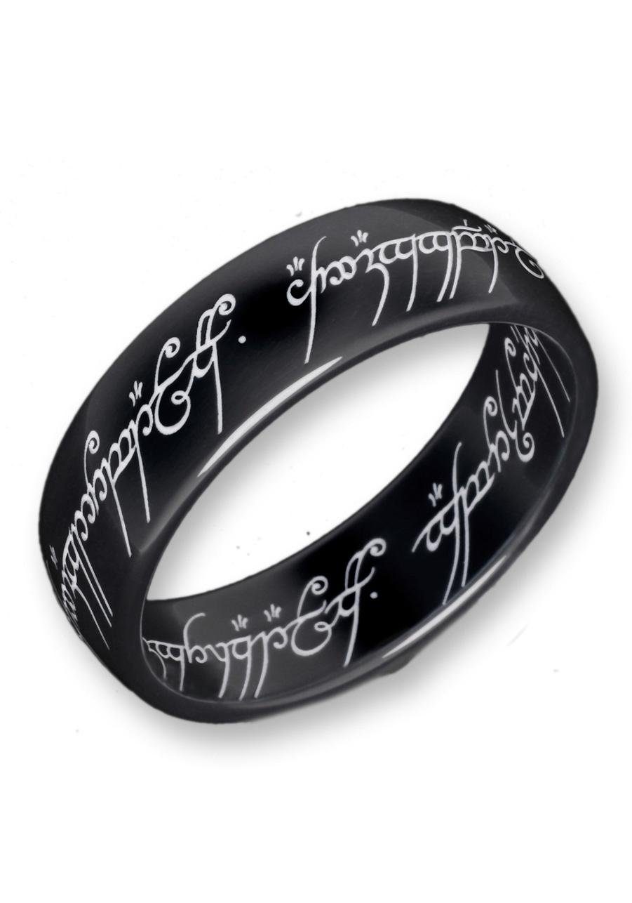 Ring Herr der Ringe Cosplay Titan schwarz poliert sehr schön verarbeitet 20mm 