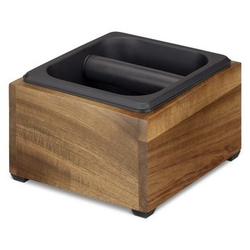 Navaris Kaffeemühle Abklopfbehälter Holz 18x17x11cm - für Siebträger - Espresso