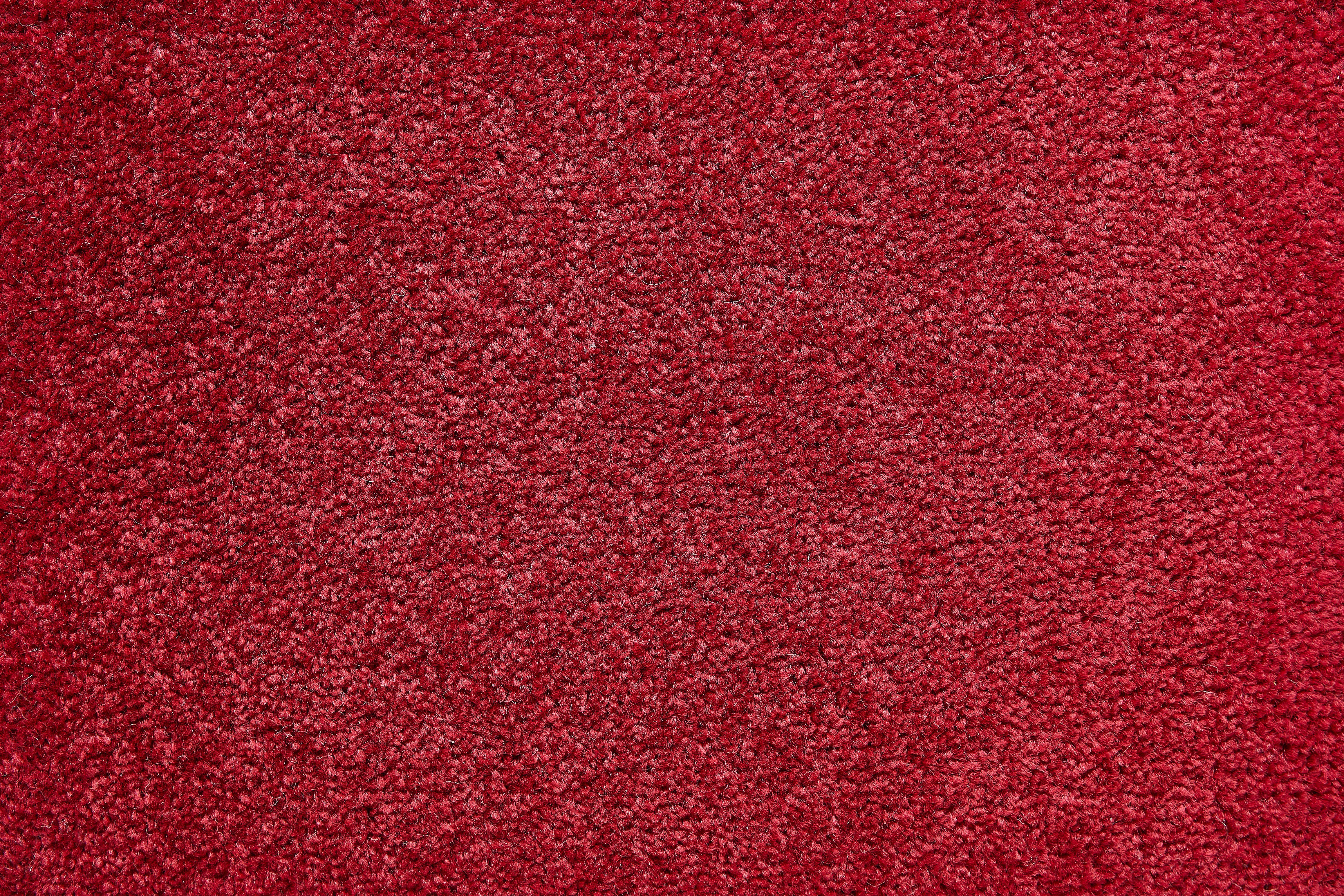 Teppichboden Coupon Kräuselvelours Ines, Andiamo, rechteckig, Höhe: 8,5 mm, Uni Farben, Breite 400 cm, strapazierfähig & pflegeleicht rot