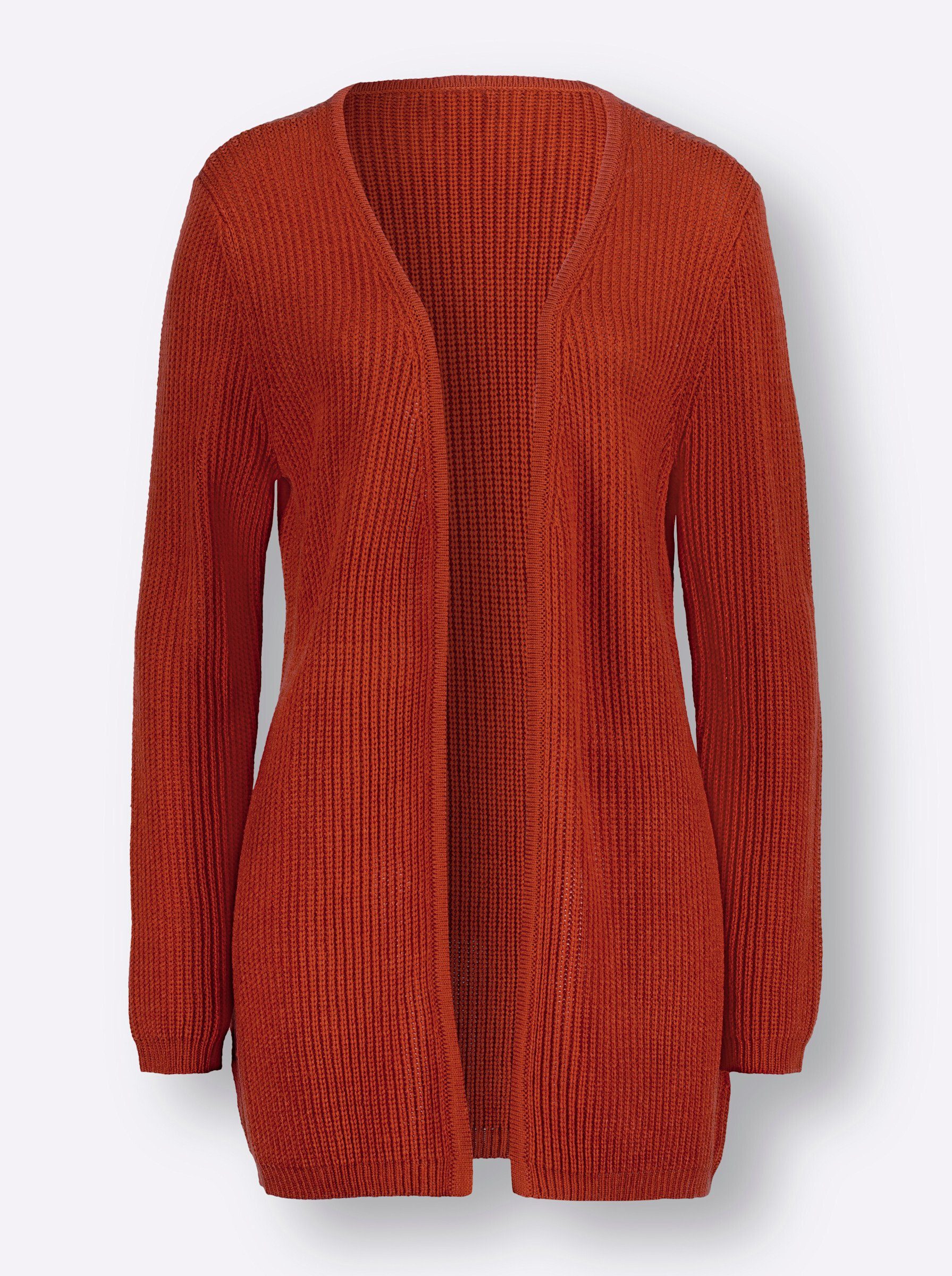Strickjacke Long-Strickjacke Langarm Sonstiger Warencharakter