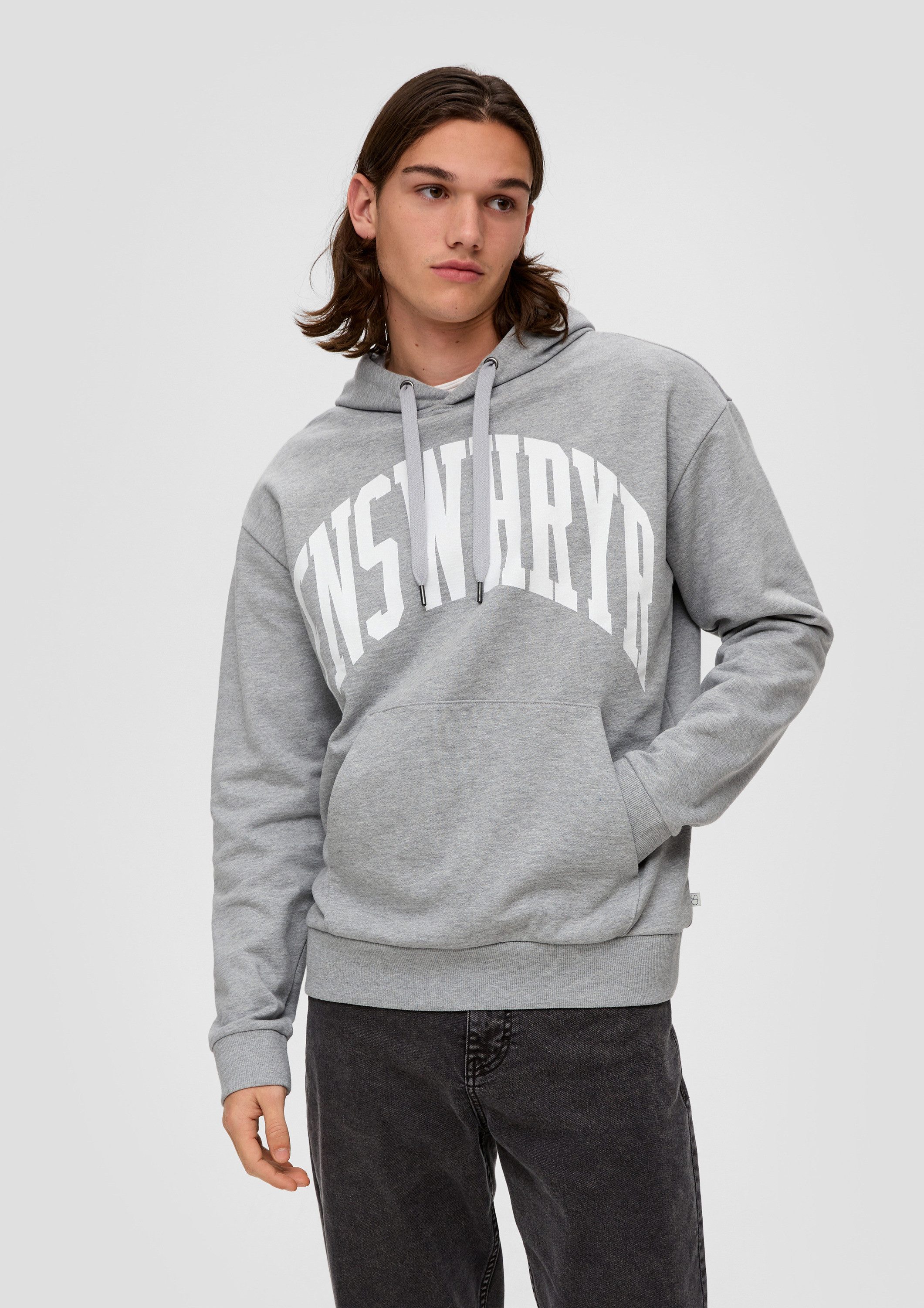QS Sweatshirt Sweatshirt Sweatshirt mit Frontprint