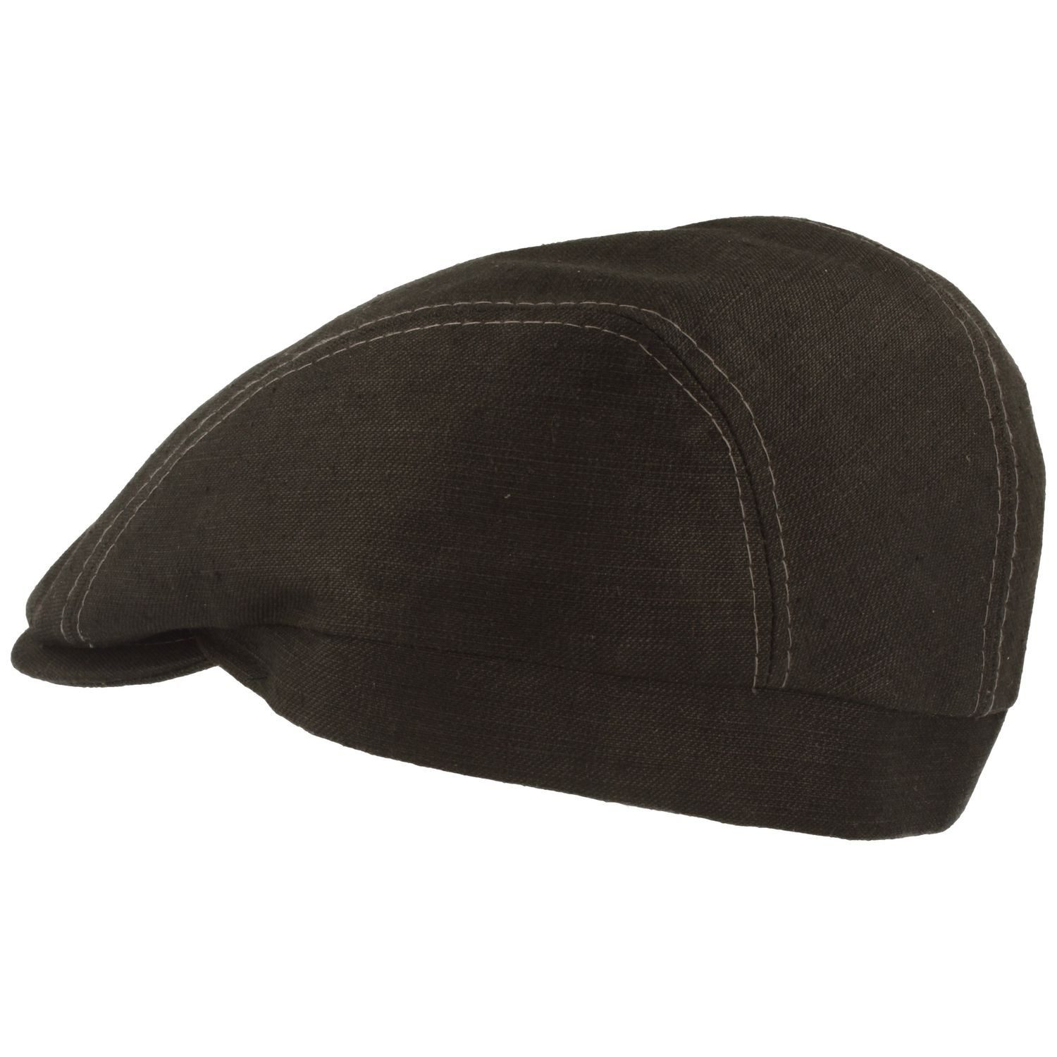 Breiter Schiebermütze UV-80-Flatcap in Jeansoptik aus Hanf Mix