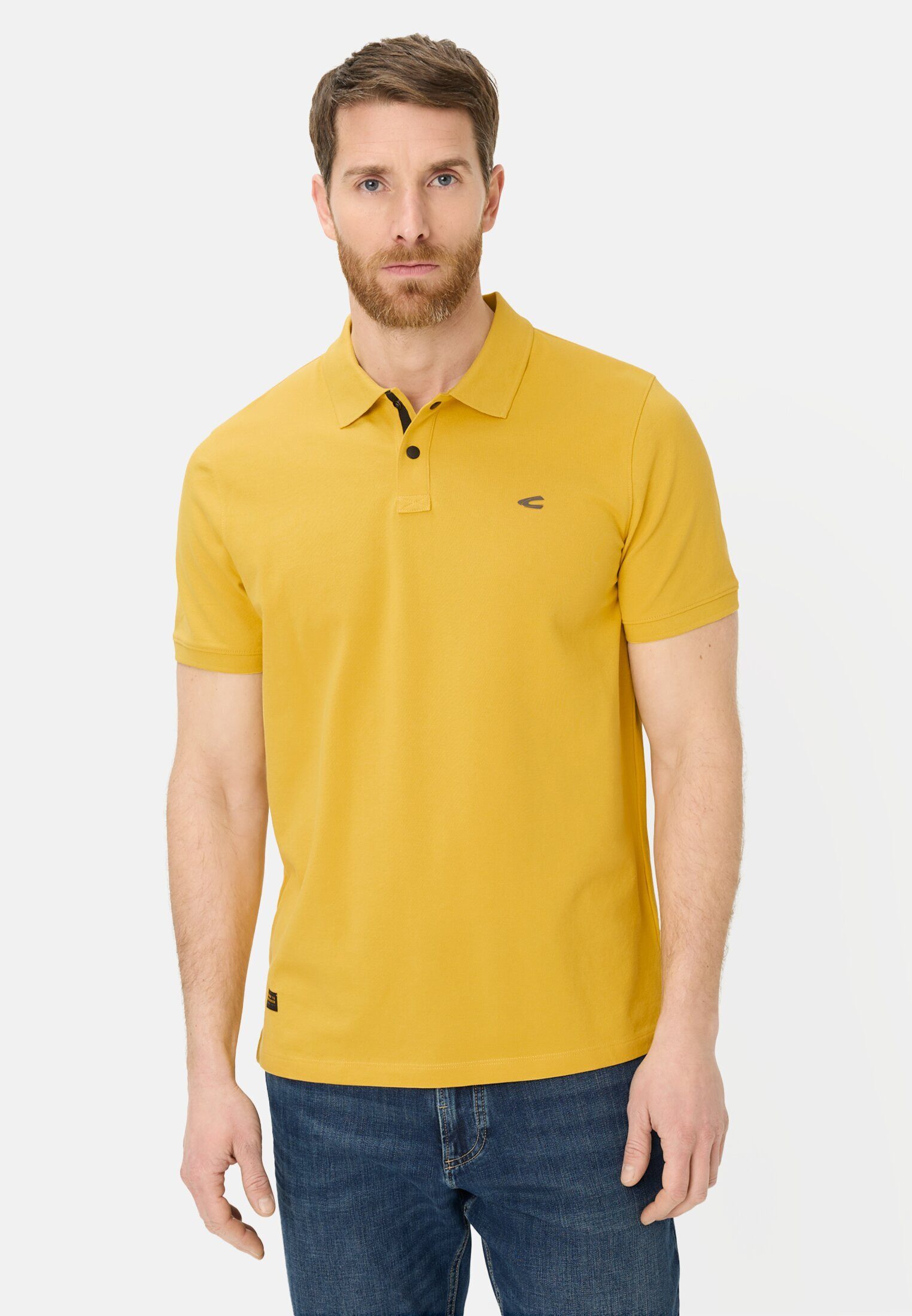 camel active Poloshirt mit Druckknöpfen Kurzarm Shirts_Poloshirt