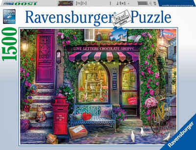 Ravensburger Puzzle Liebesbriefe und Schokolade, 1500 Puzzleteile, Made in Germany, FSC® - schützt Wald - weltweit