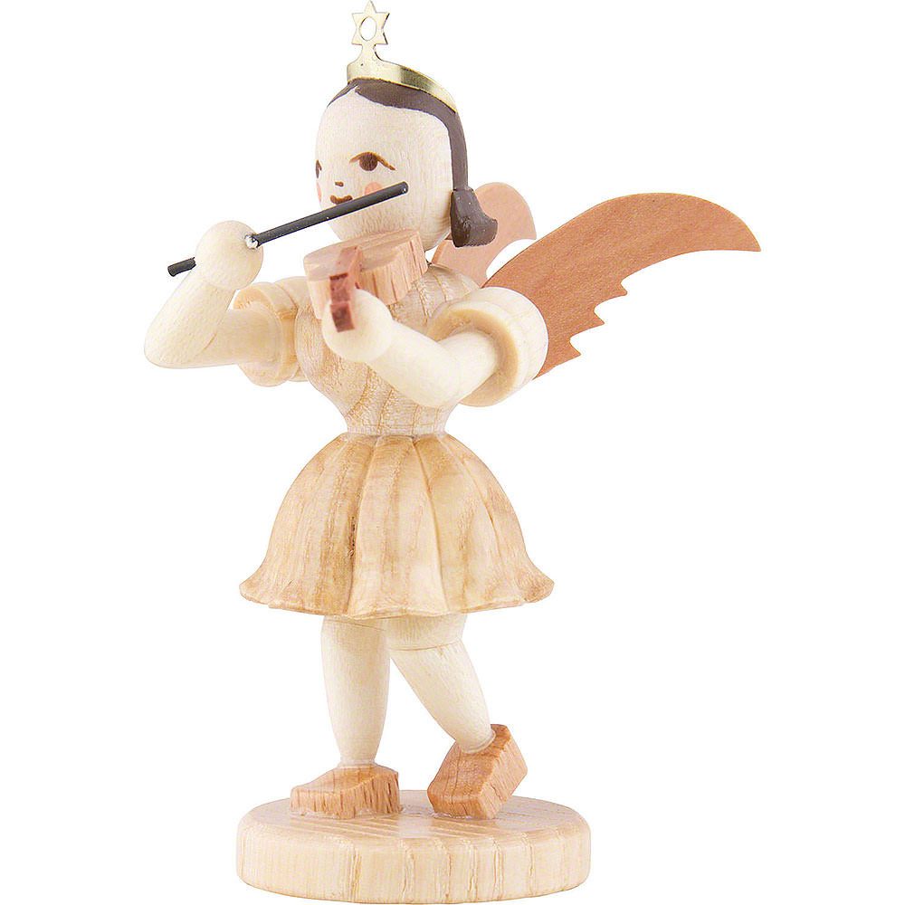 Blank Kunstgewerbe Dekofigur Kurzrockengel mit Violine, natur (6,6cm) von Blank Kunsthandwerk