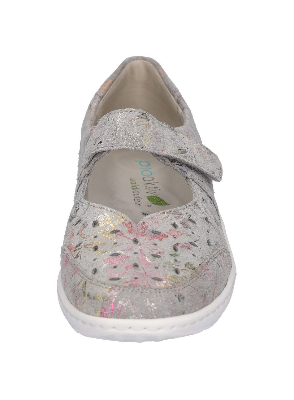 Waldläufer HENNI Riemchenballerina, Keilabsatz, Halbschuh, Komfortschuh mit Perforation, Weite H