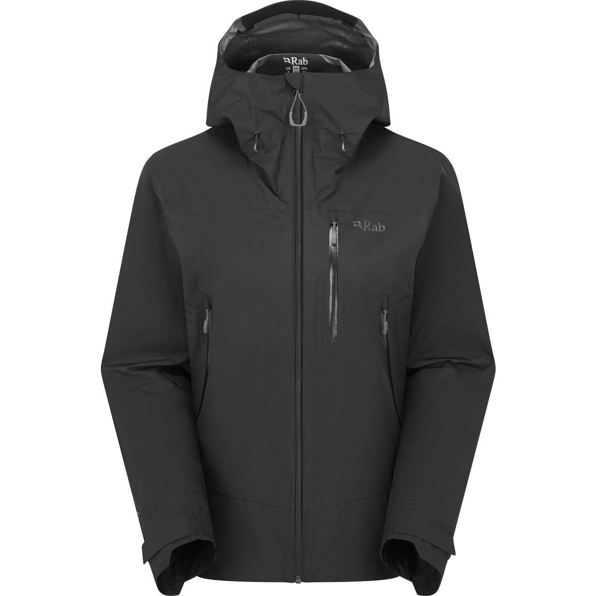 Rab Outdoorjacke Downpour Mountain Jacket Wmns Wasserdichte Damenjacke von Rab für Bergabenteuer, mit robustem
