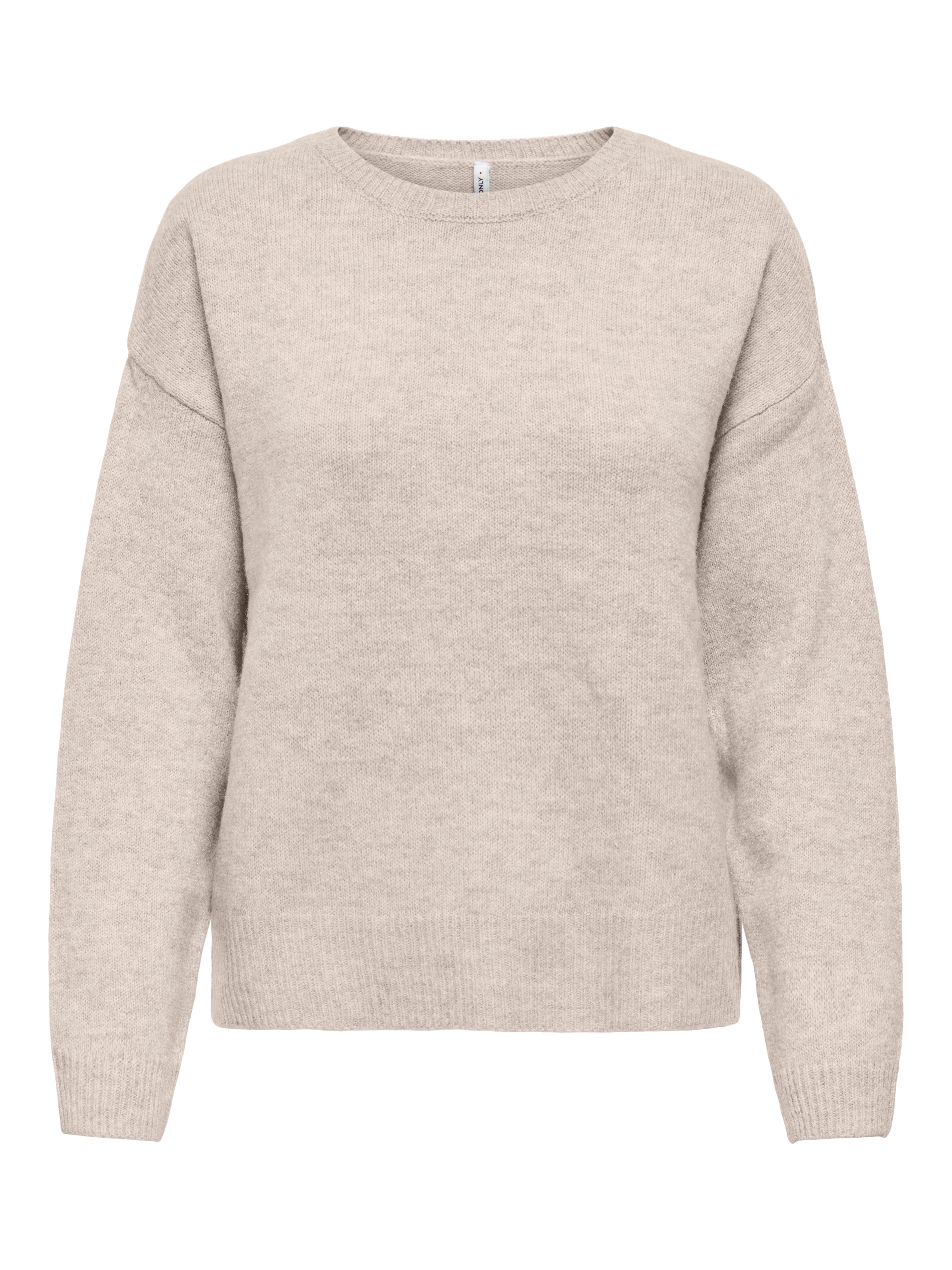 ONLY Strickpullover ONLOLIVIA LS O-NECK CC KNT Materialmix, regular fit