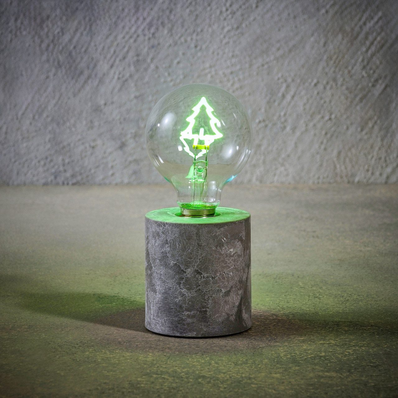 Luca Lighting LED-Dekofigur Luca Lightning LED Tischlampe Glas Baum Ø 8 x 18