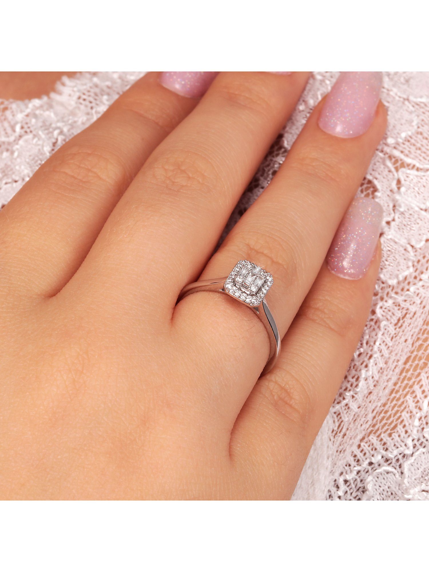 CHRIST Diamantring CHRIST Damen-Damenring 585er Weißgold günstig online kaufen