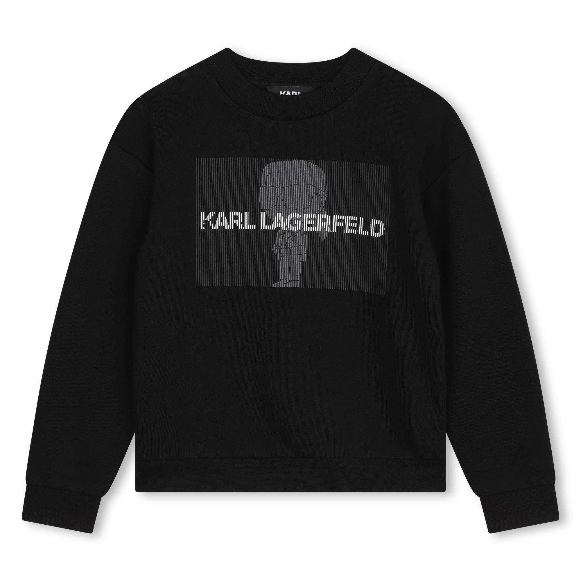 KARL LAGERFELD Sweatshirt KARL LAGERFELD KIDS Sweatshirt schwarz iconic Print transparent