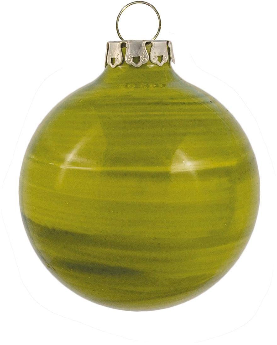 Thüringer Glasdesign Weihnachtsbaumkugel »Holzoptik« (8 Stück), Ø 6 cm, handdekoriert, Made in Germany-Otto
