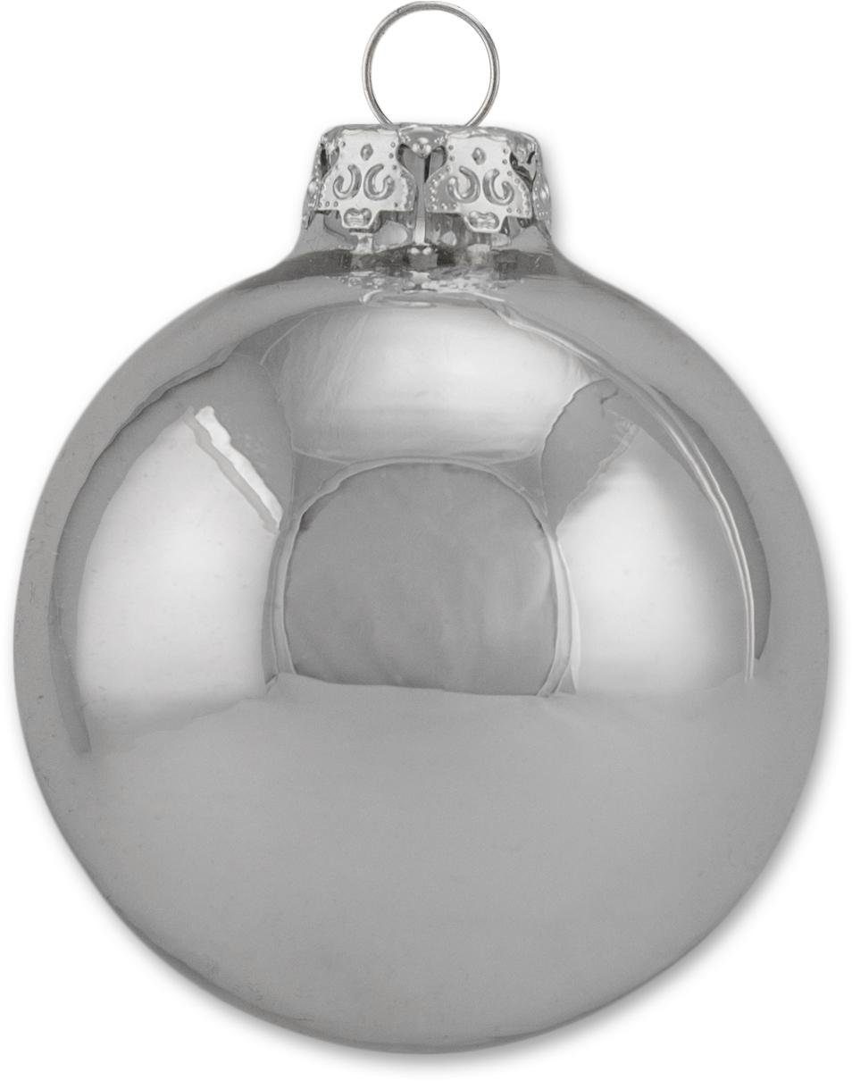 Thüringer Glasdesign Weihnachtsbaumkugel »Silber Glanz« (30 Stück), Made in Germany-HomeTrends
